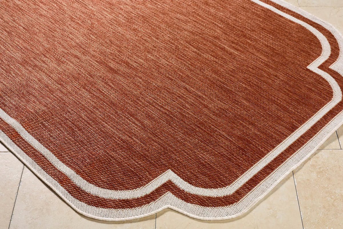 LIVABLISS Miami Beach MBH-2313 Burnt-Orange Area Rug