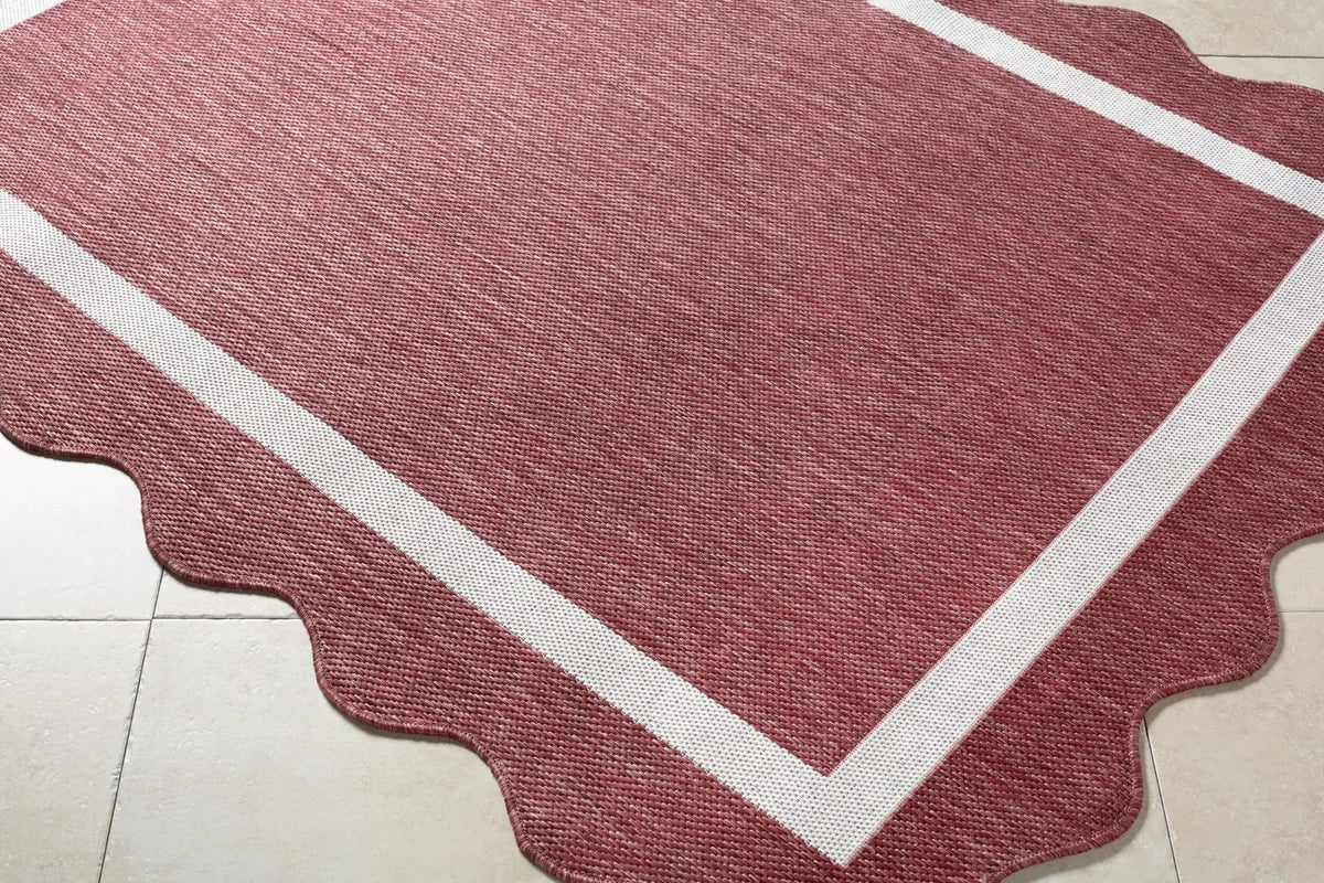 LIVABLISS Miami Beach MBH-2328 Burgundy Area Rug