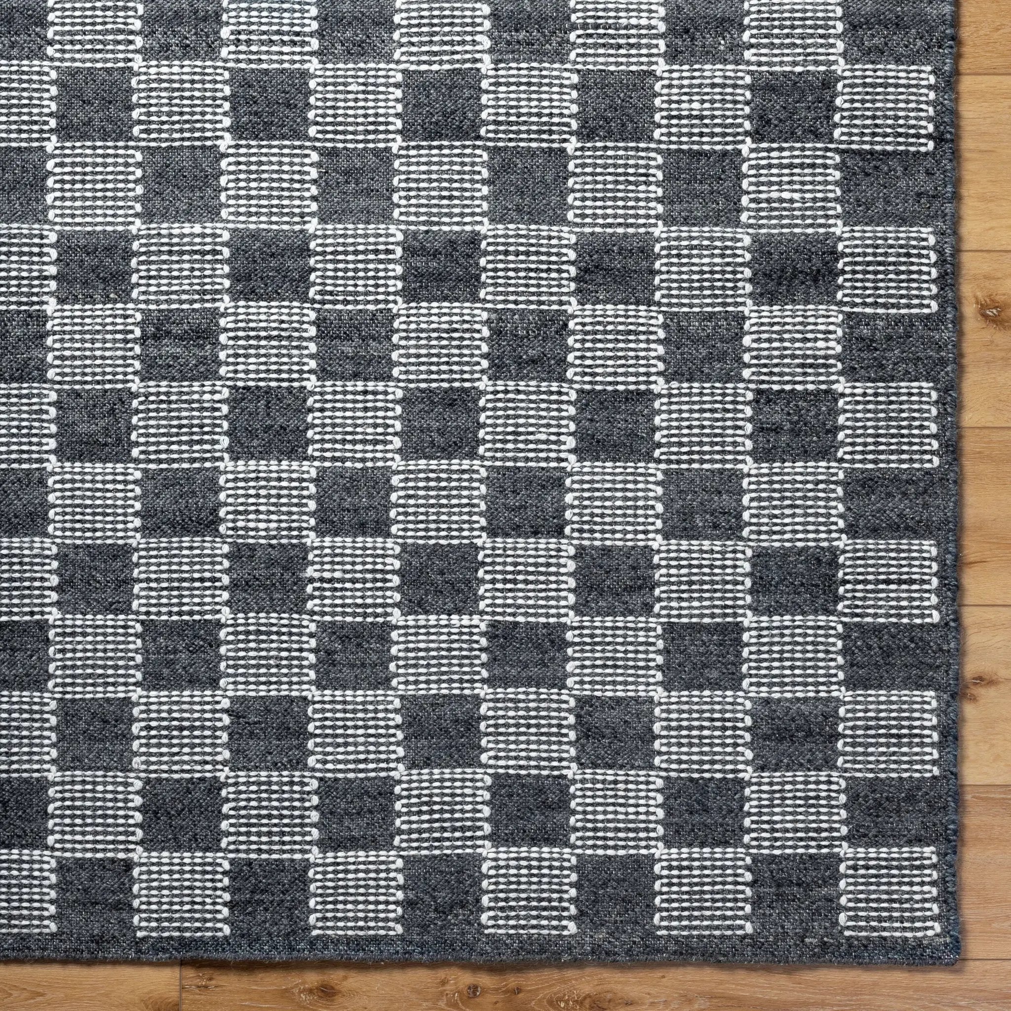 Marcela MCL-2300 Charcoal Area Rug by LIVABLISS
