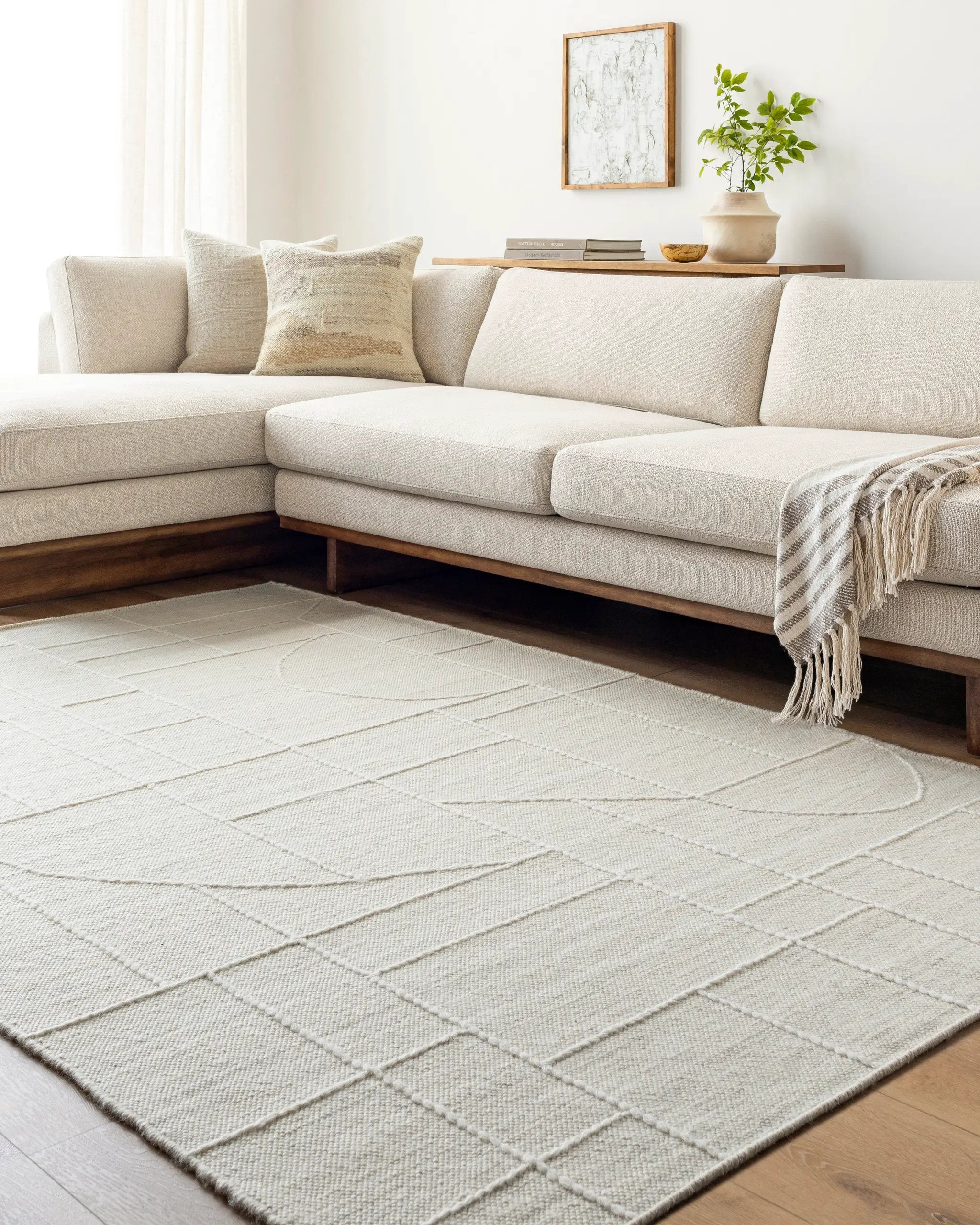 Marcela MCL-2306 Ivory Area Rug by LIVABLISS