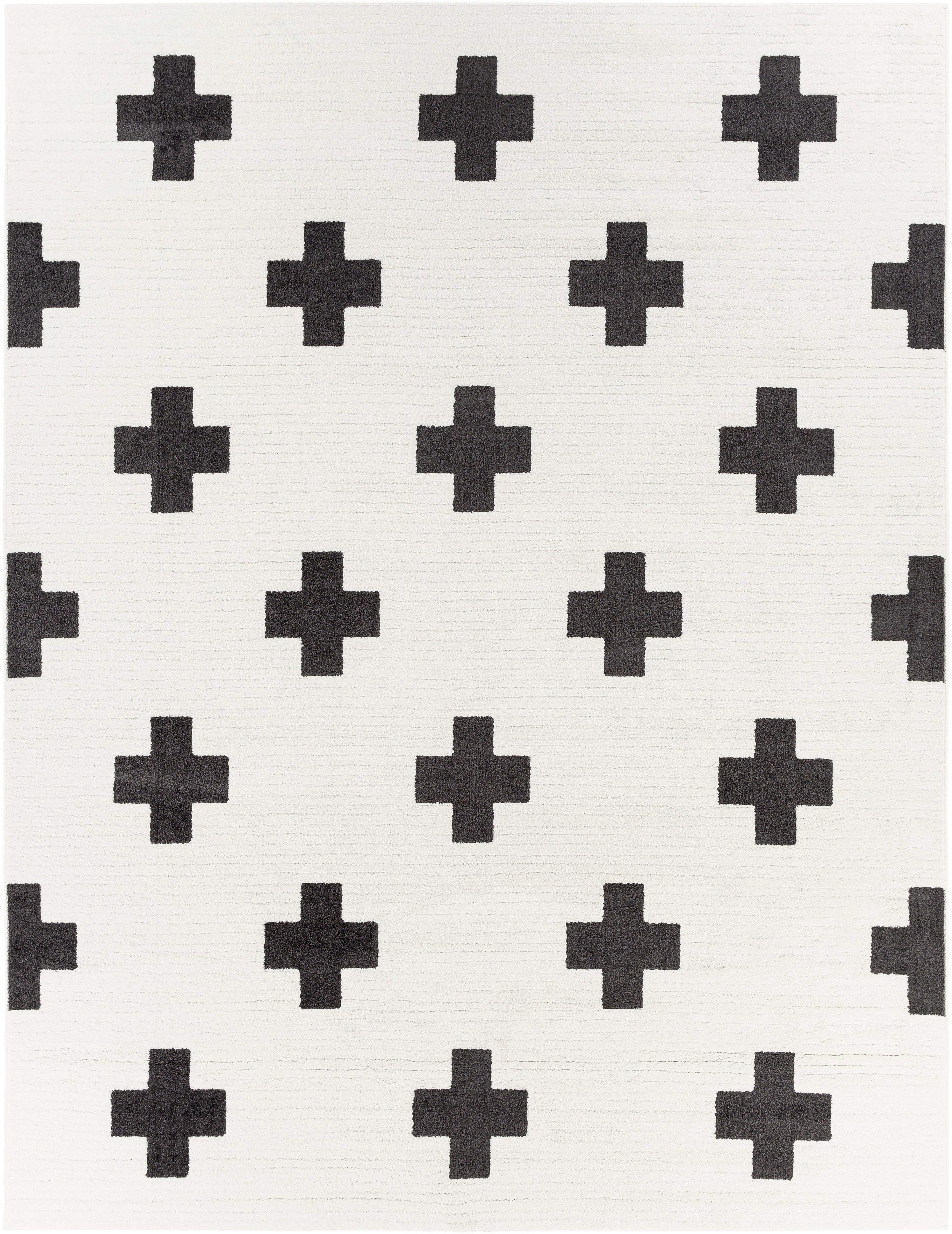 Surya Moroccan Shag MCS-2306 Black Area Rug by LIVABLISS