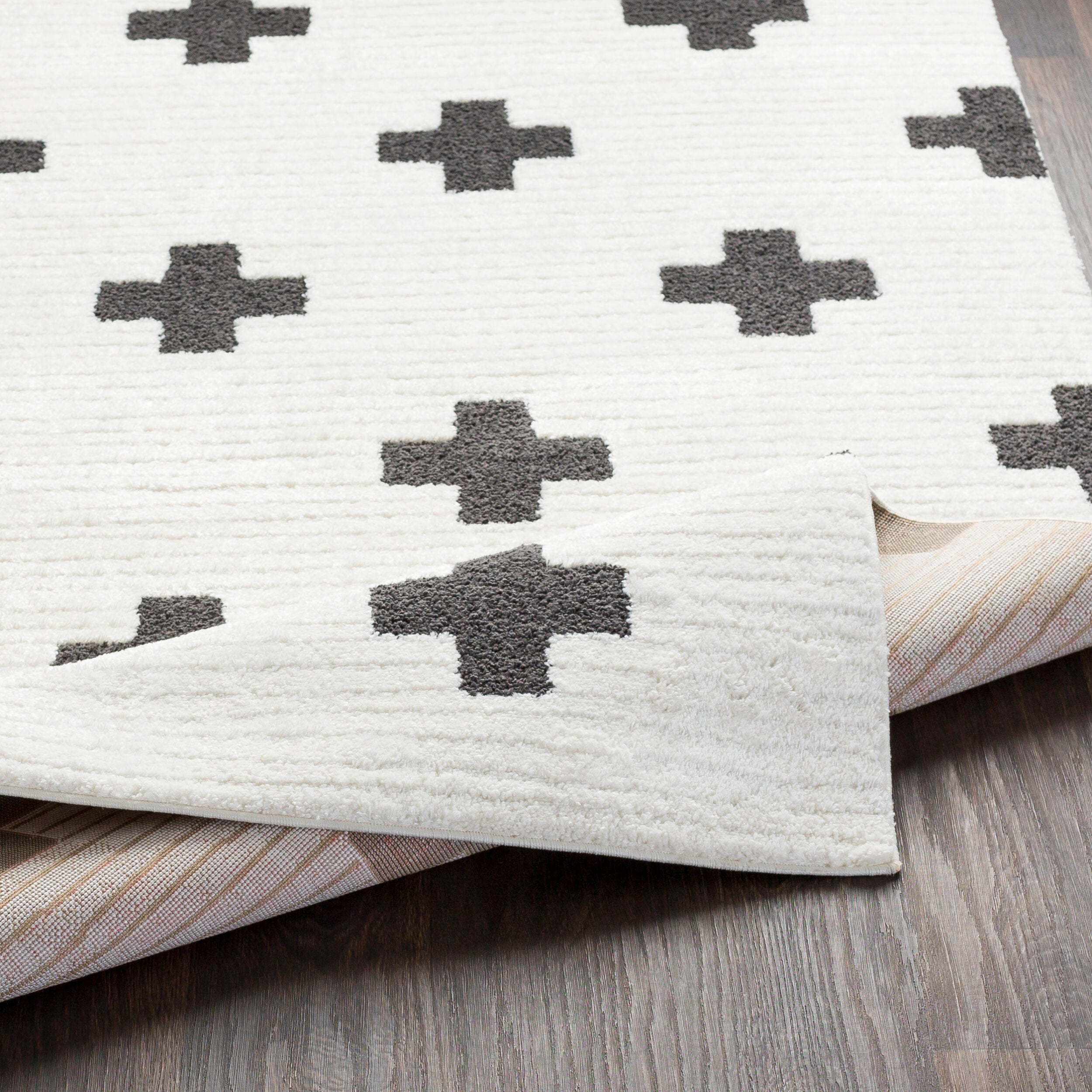 Surya Moroccan Shag MCS-2306 Black Area Rug by LIVABLISS