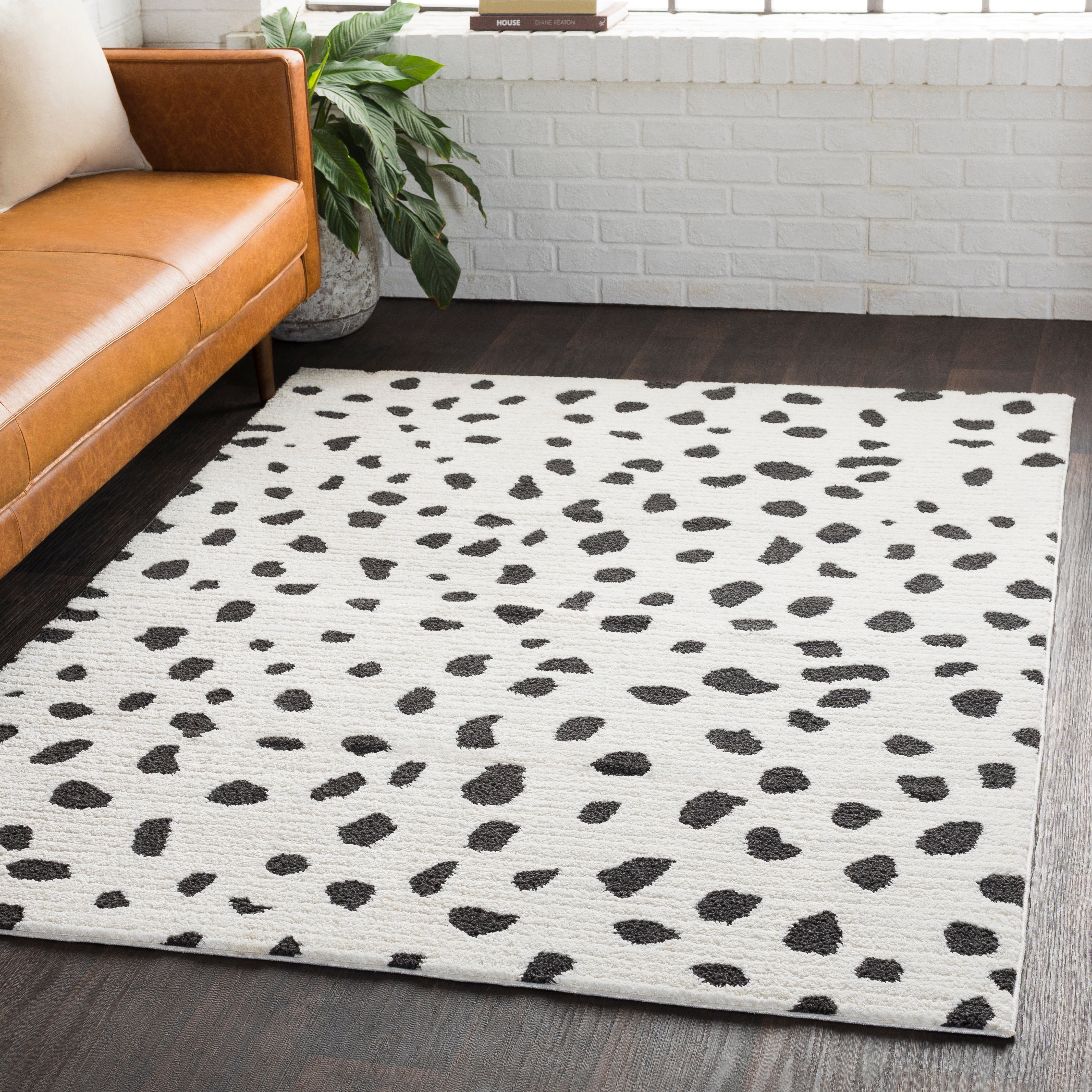 Surya Moroccan Shag MCS-2307 Black Area Rug by LIVABLISS