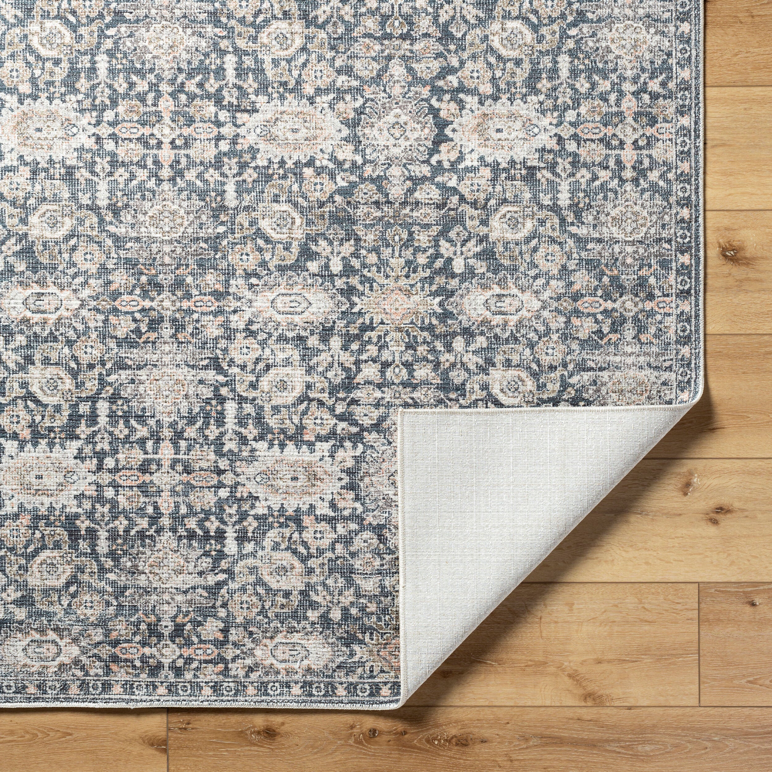 Surya Marlon MLO-2302 Black Area Rug by LIVABLISS
