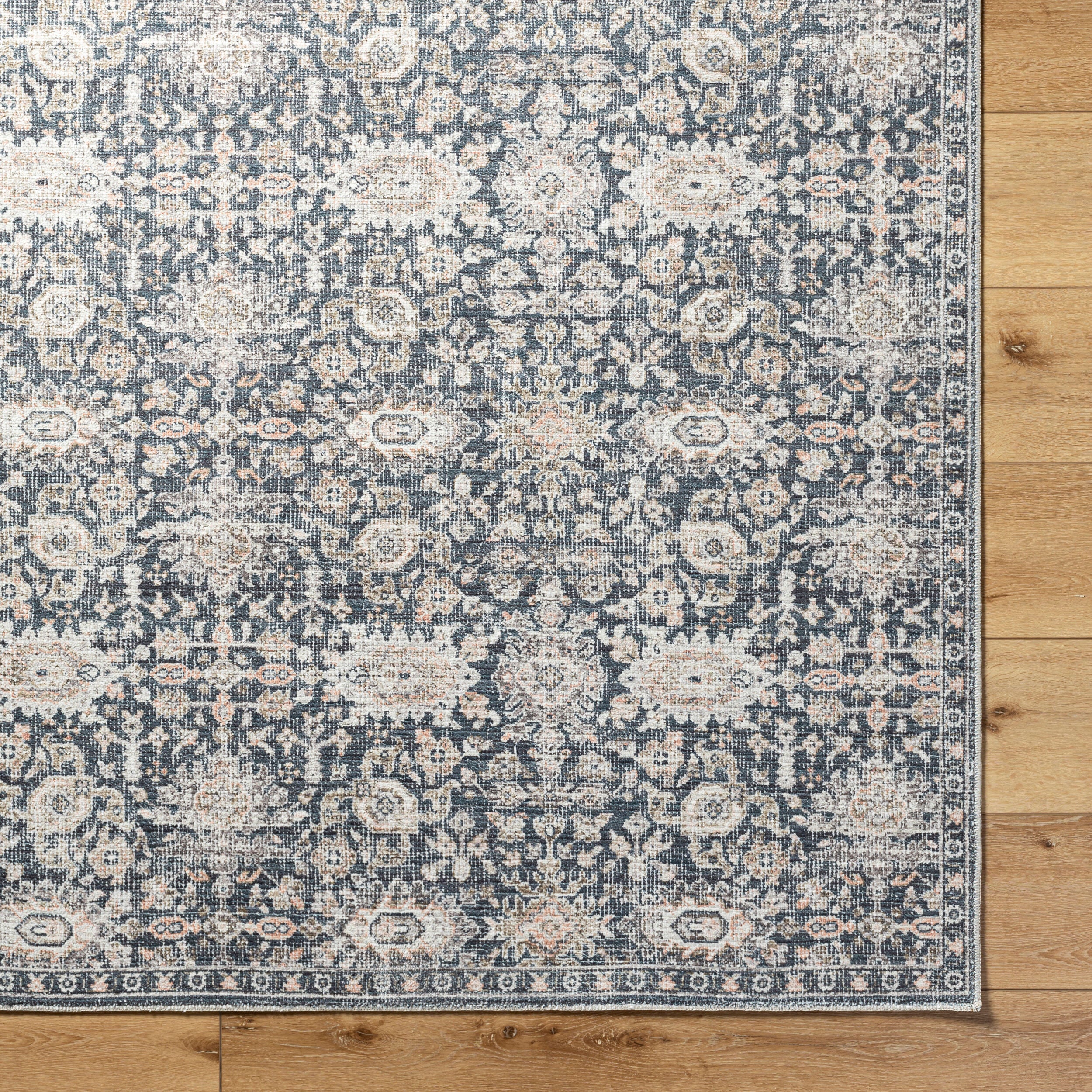 Surya Marlon MLO-2302 Black Area Rug by LIVABLISS
