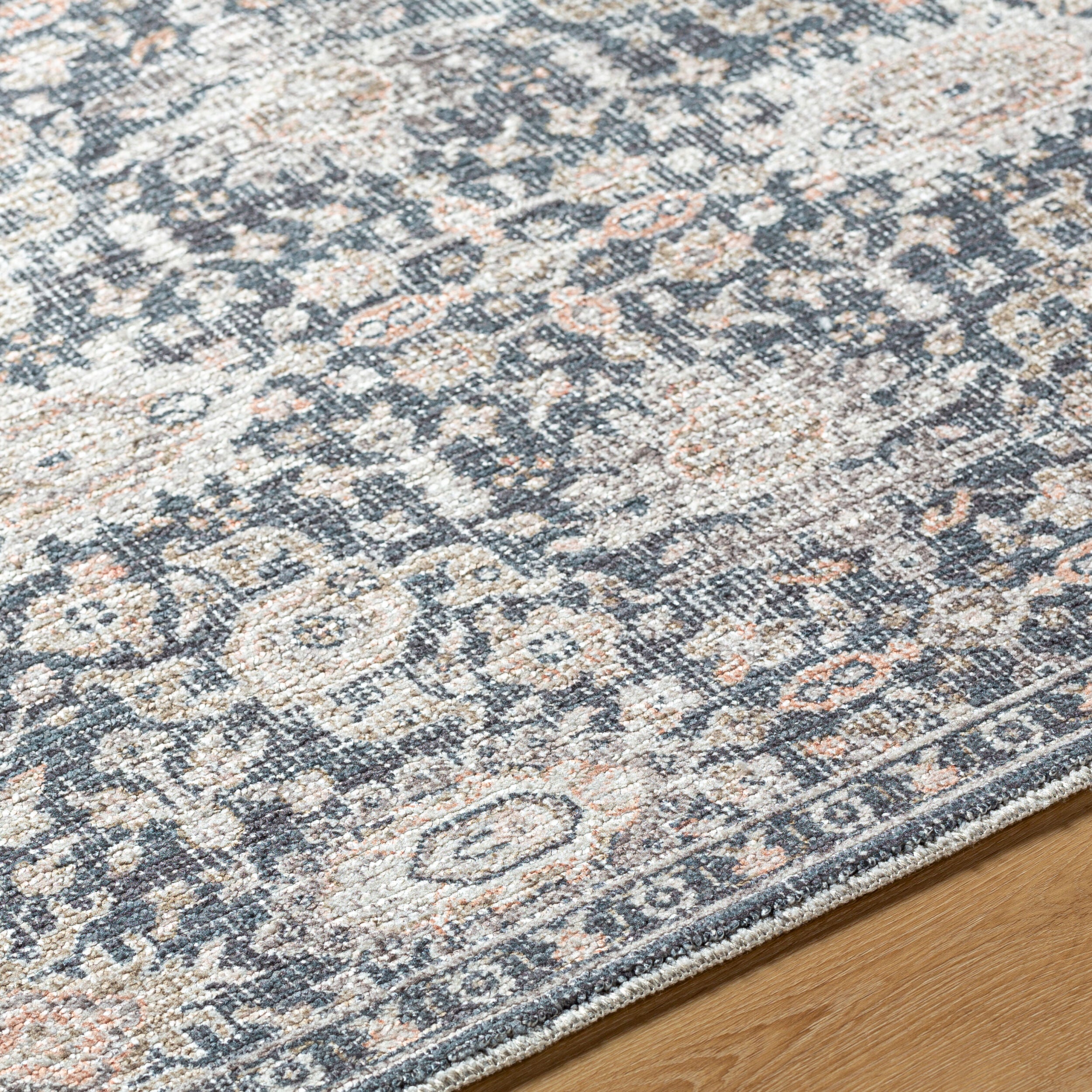 Surya Marlon MLO-2302 Black Area Rug by LIVABLISS