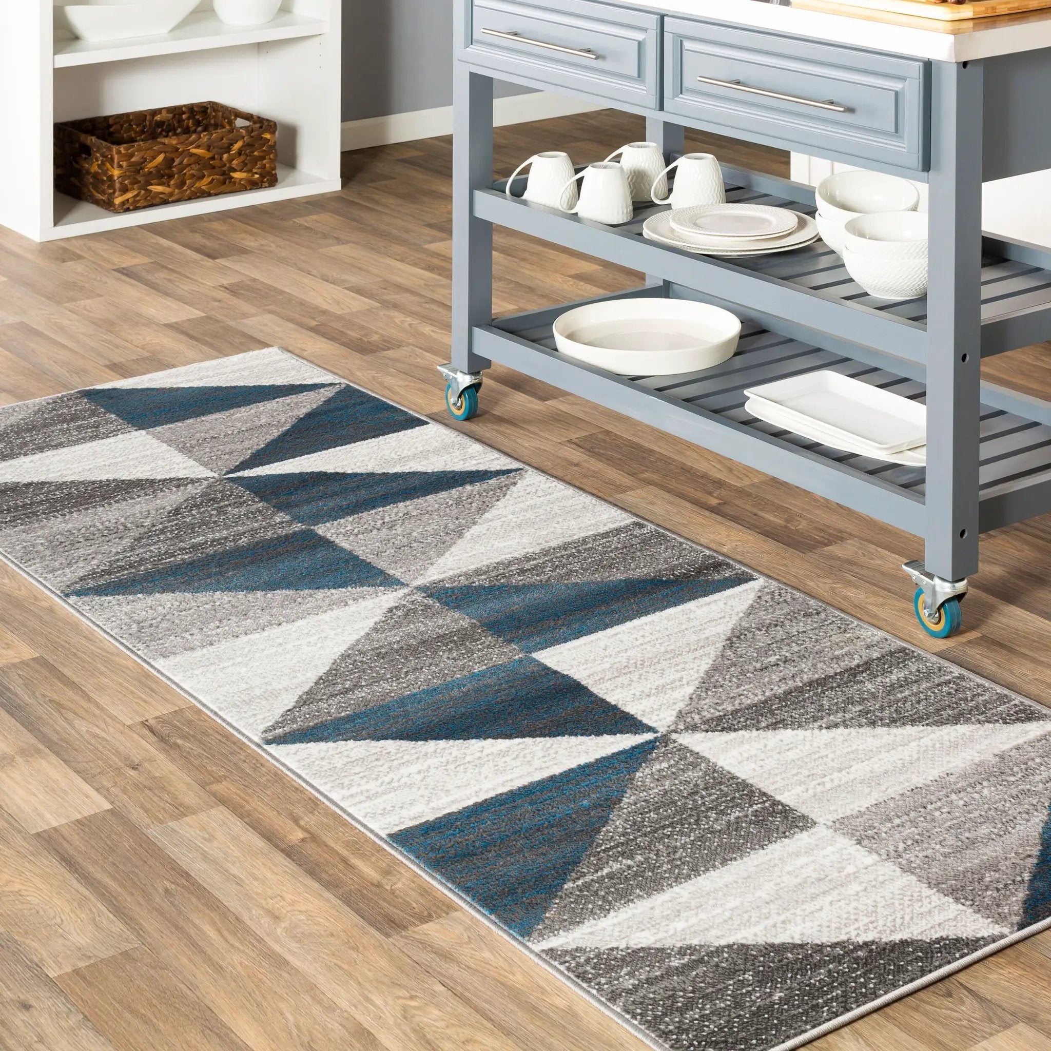 Monte Carlo MNC-2307 Blue Area Rug by LIVABLISS