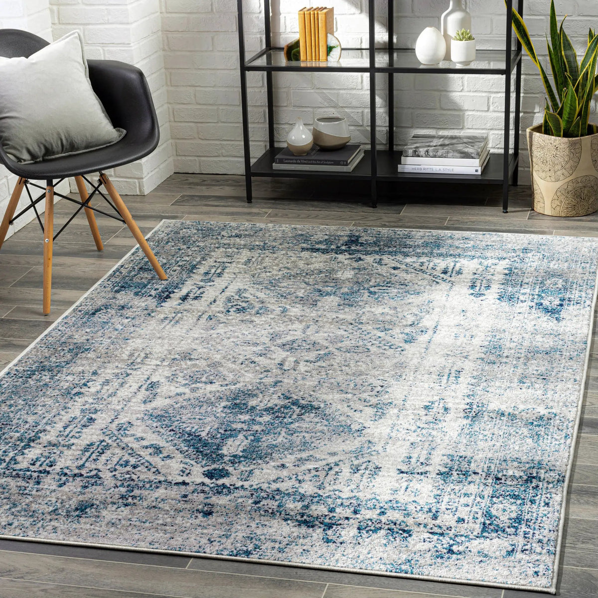 LIVABLISS Monte Carlo MNC-2313 Blue Area Rug