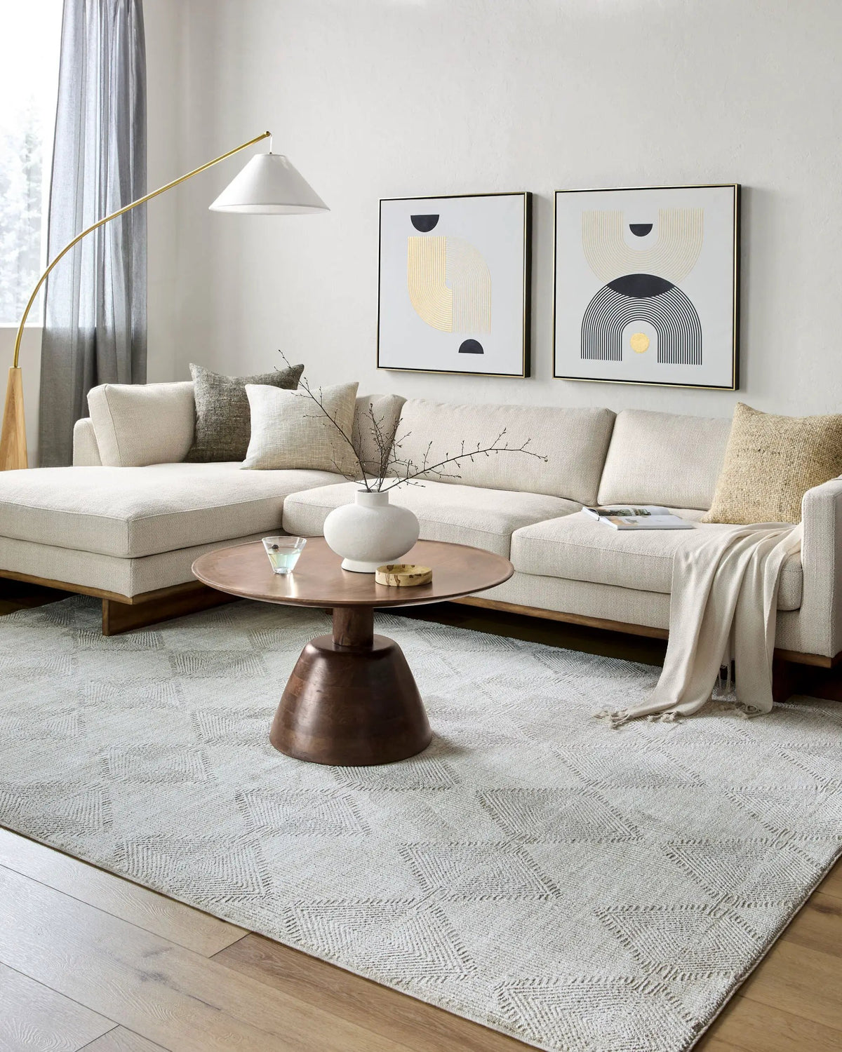 LIVABLISS Masterpiece MPC-2313 Light-Gray Area Rug
