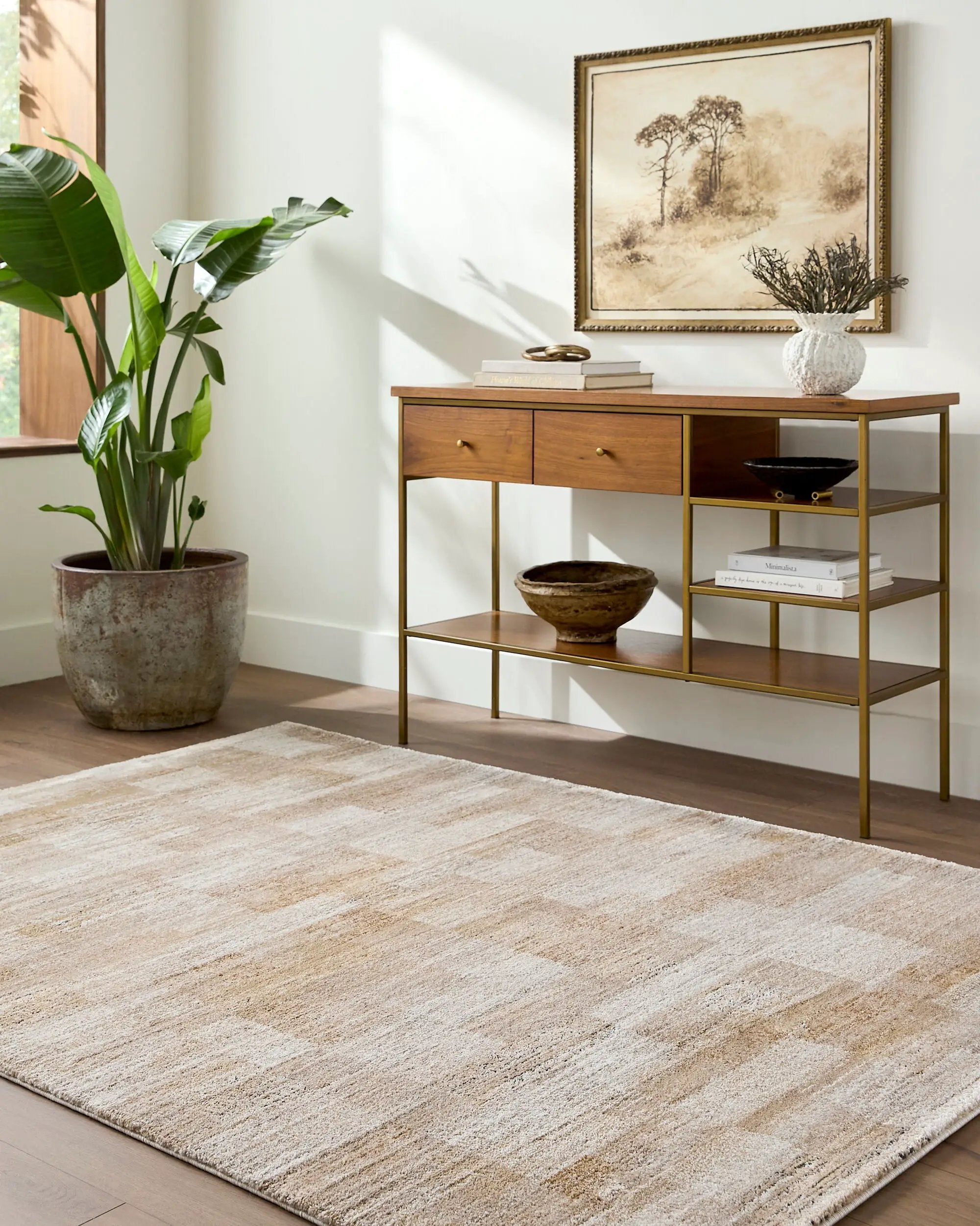 Montana MTN-2312 Light-Beige Area Rug by LIVABLISS