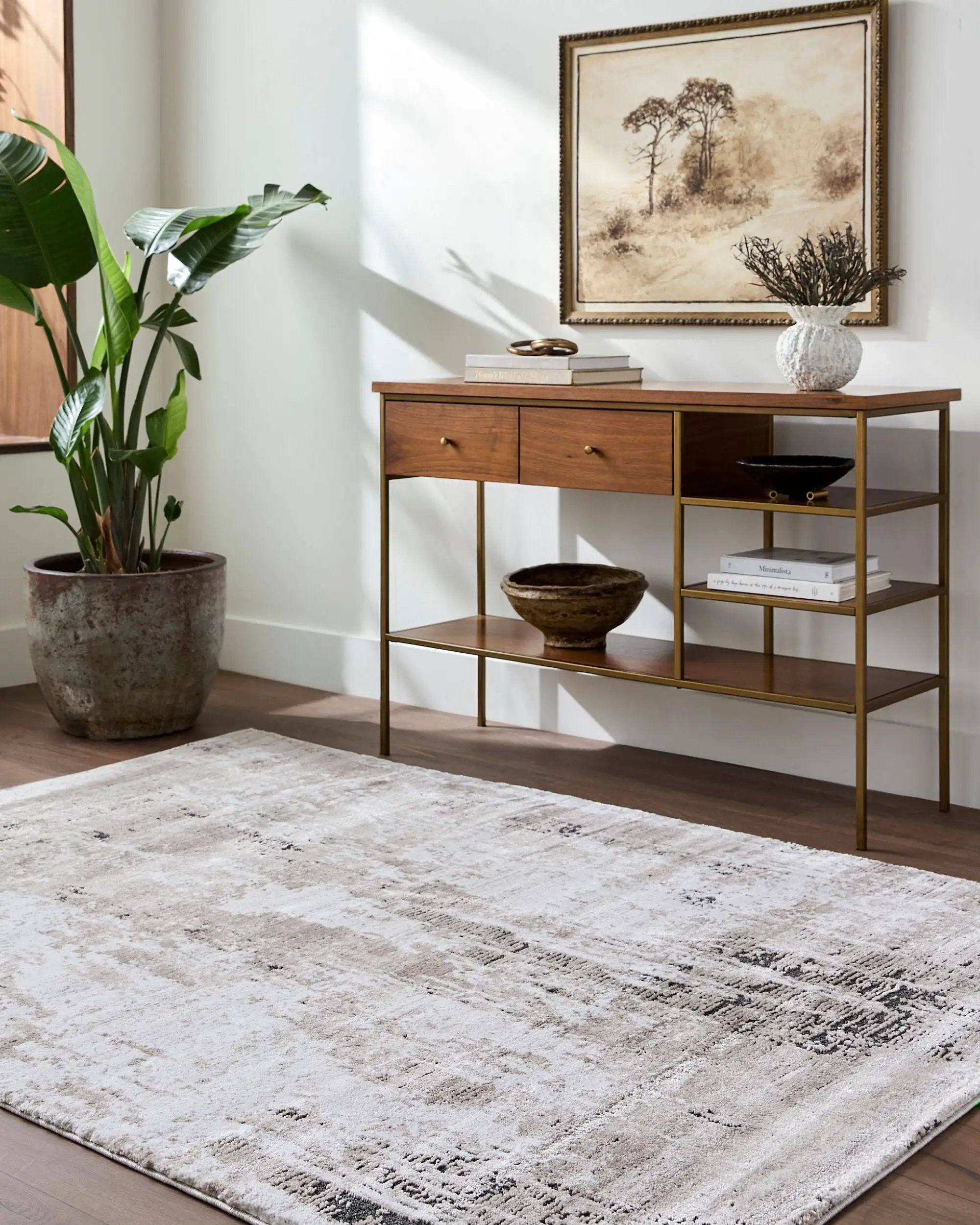 Montana MTN-2315 Light-Beige Area Rug by LIVABLISS