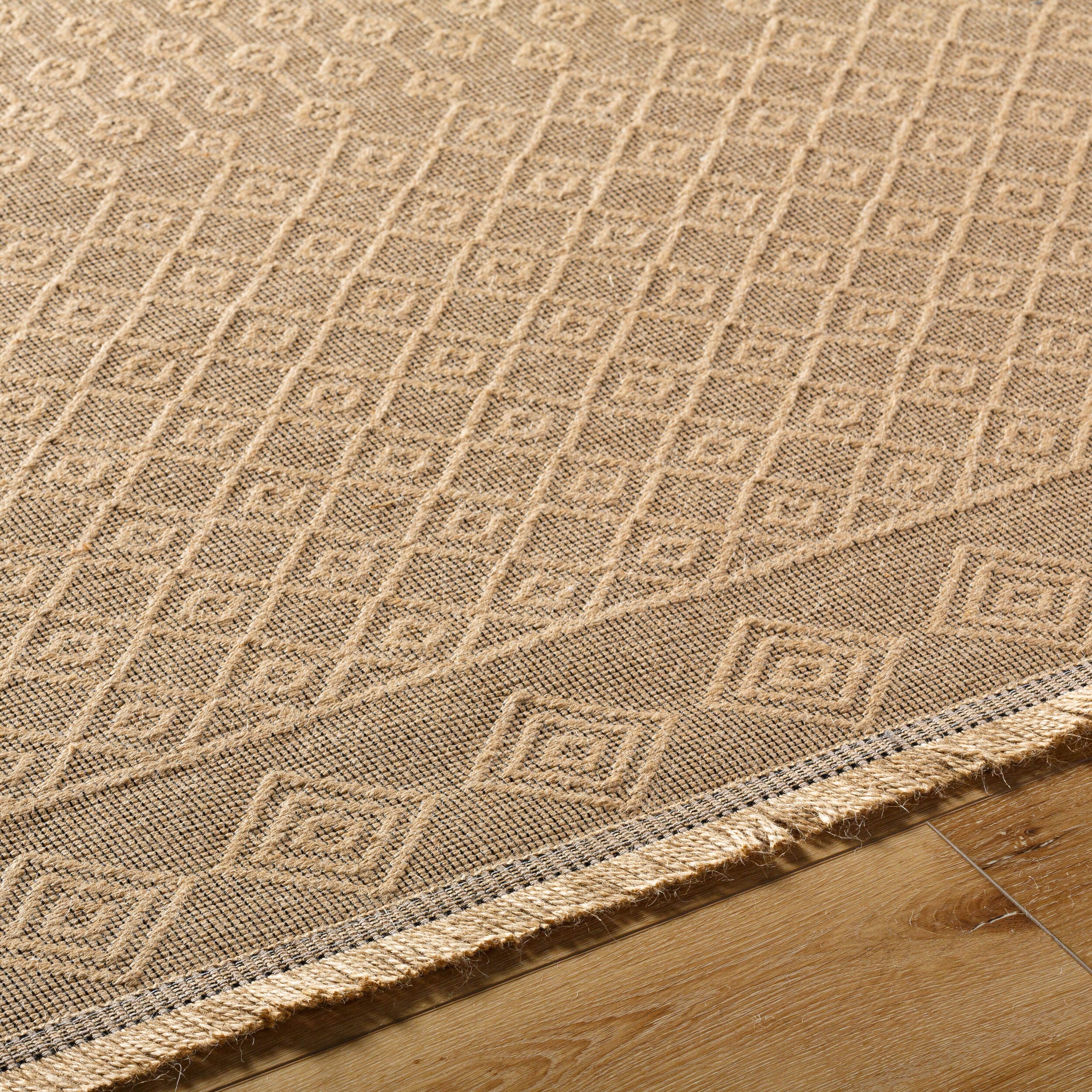 Surya Mystery MYS-2303 Tan Machine Washable Area Rug by LIVABLISS