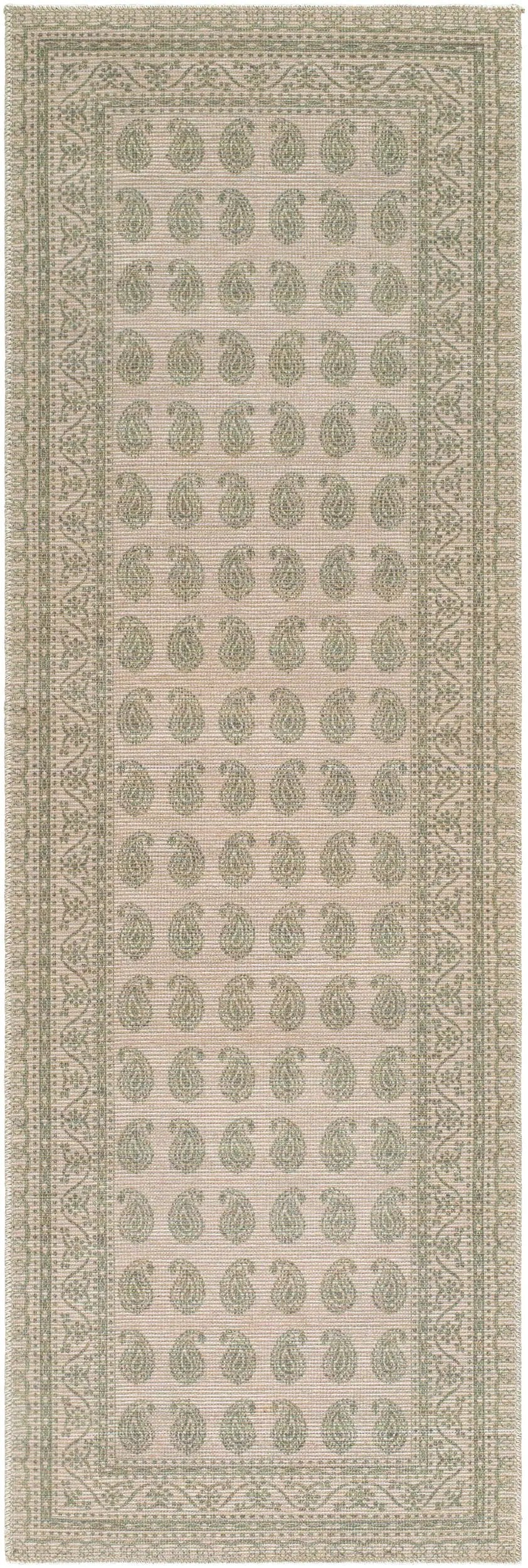 Alo NBAL-2302 Medium Green Area Rug by Nabela Noor Home x LIVABLISS