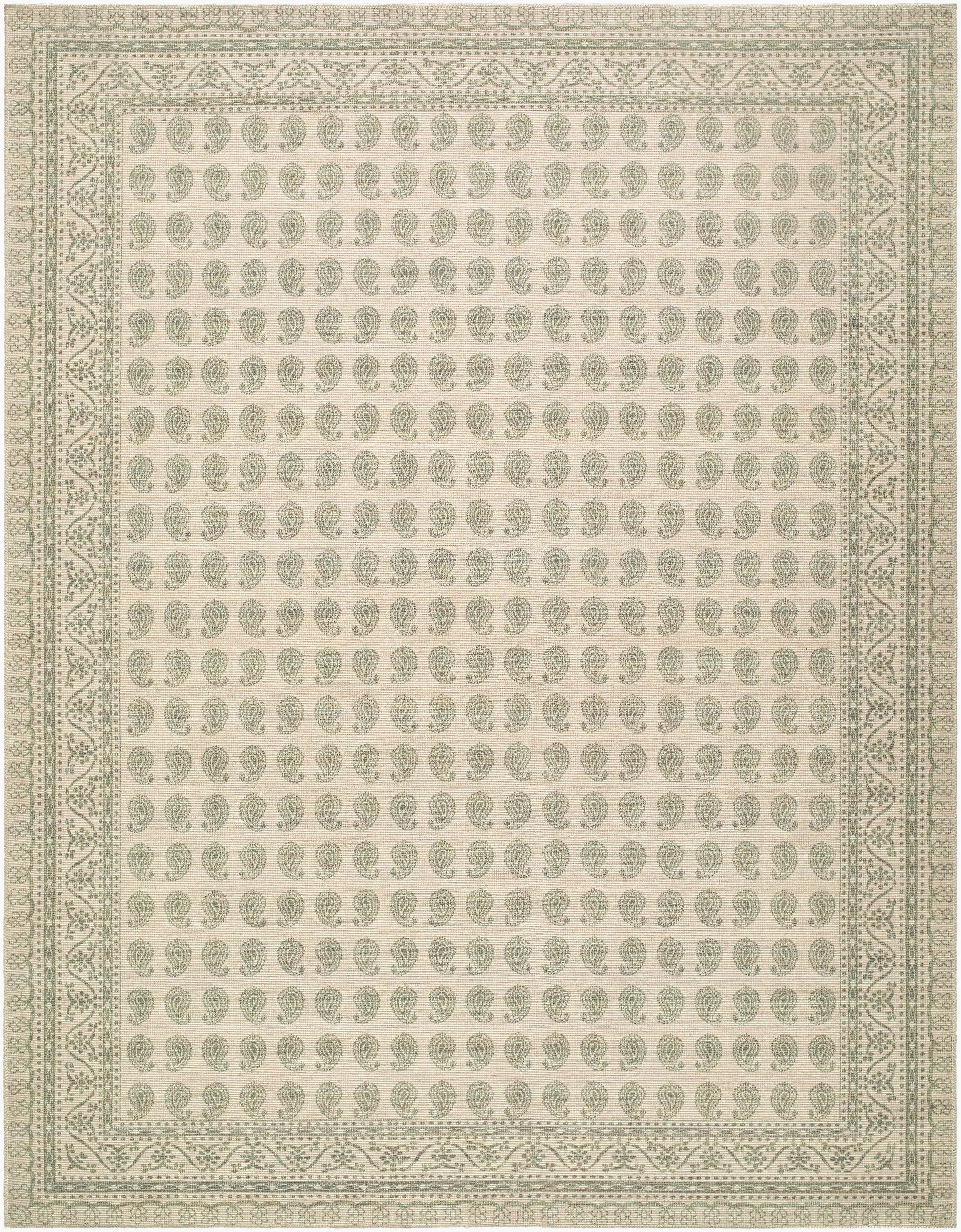 Alo NBAL-2302 Medium Green Area Rug by Nabela Noor Home x LIVABLISS
