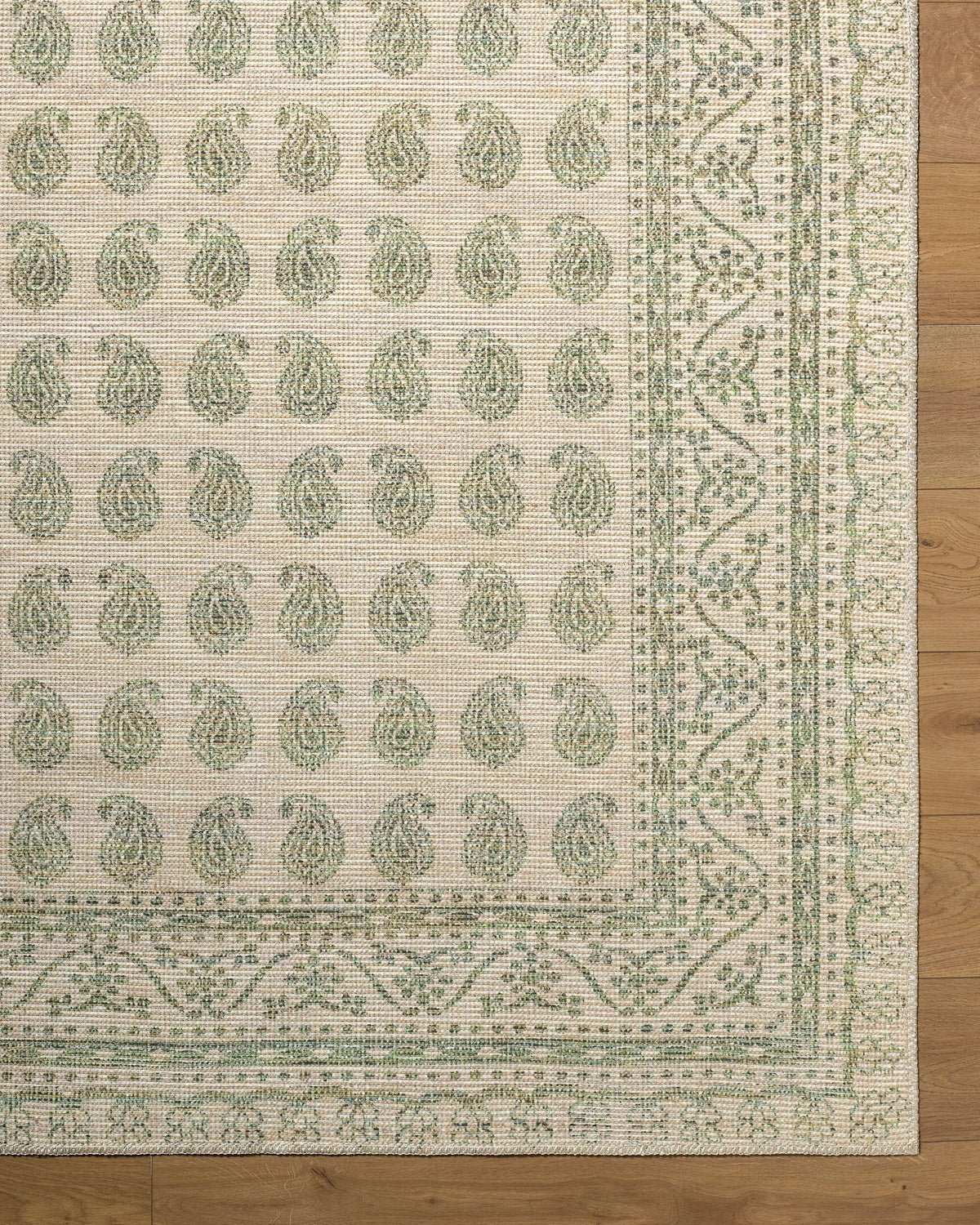 Alo NBAL-2302 Medium Green Area Rug by Nabela Noor Home x LIVABLISS