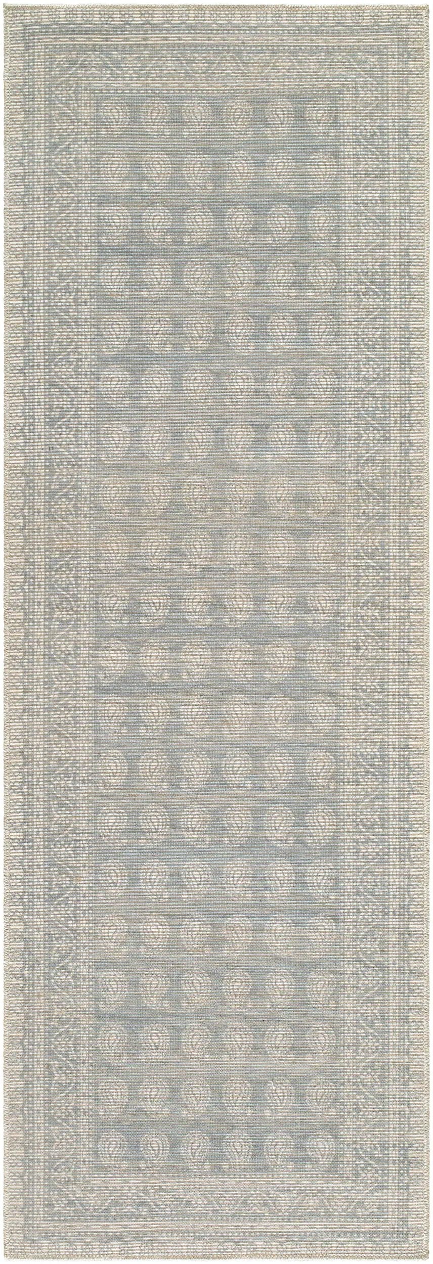 Alo NBAL-2303 Sky Blue Area Rug by Nabela Noor Home x LIVABLISS