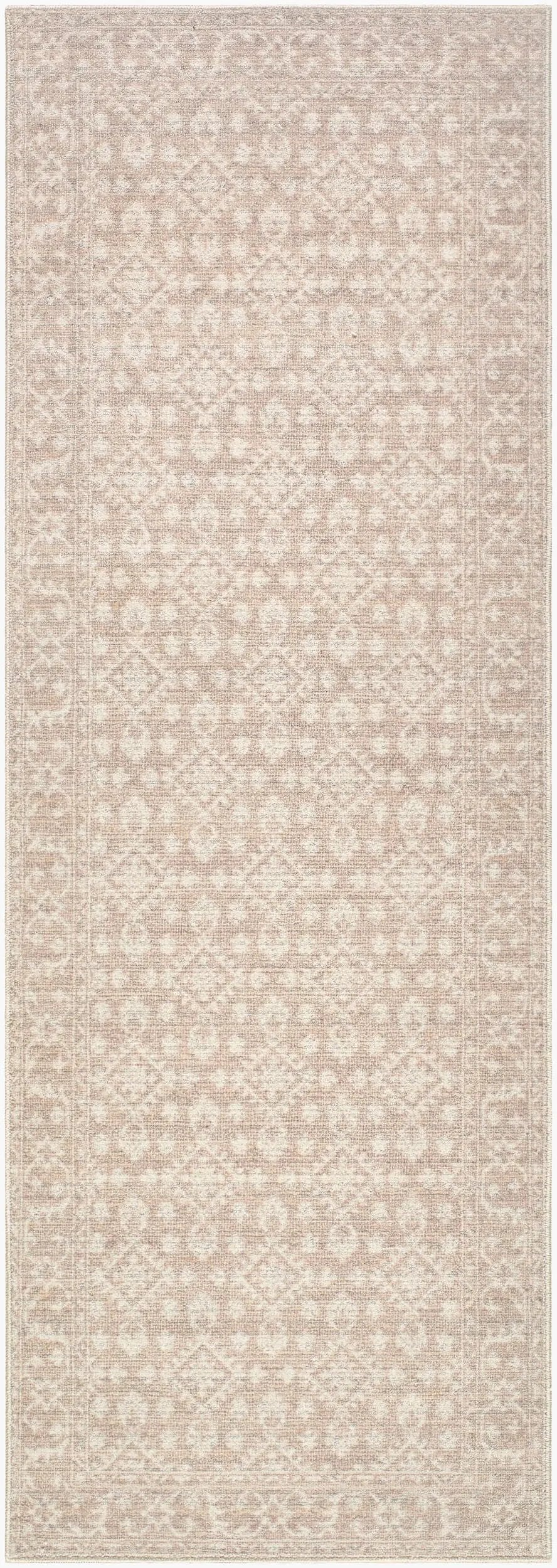 Aram NBAR-2300 Tan Area Rug by Nabela Noor Home x LIVABLISS