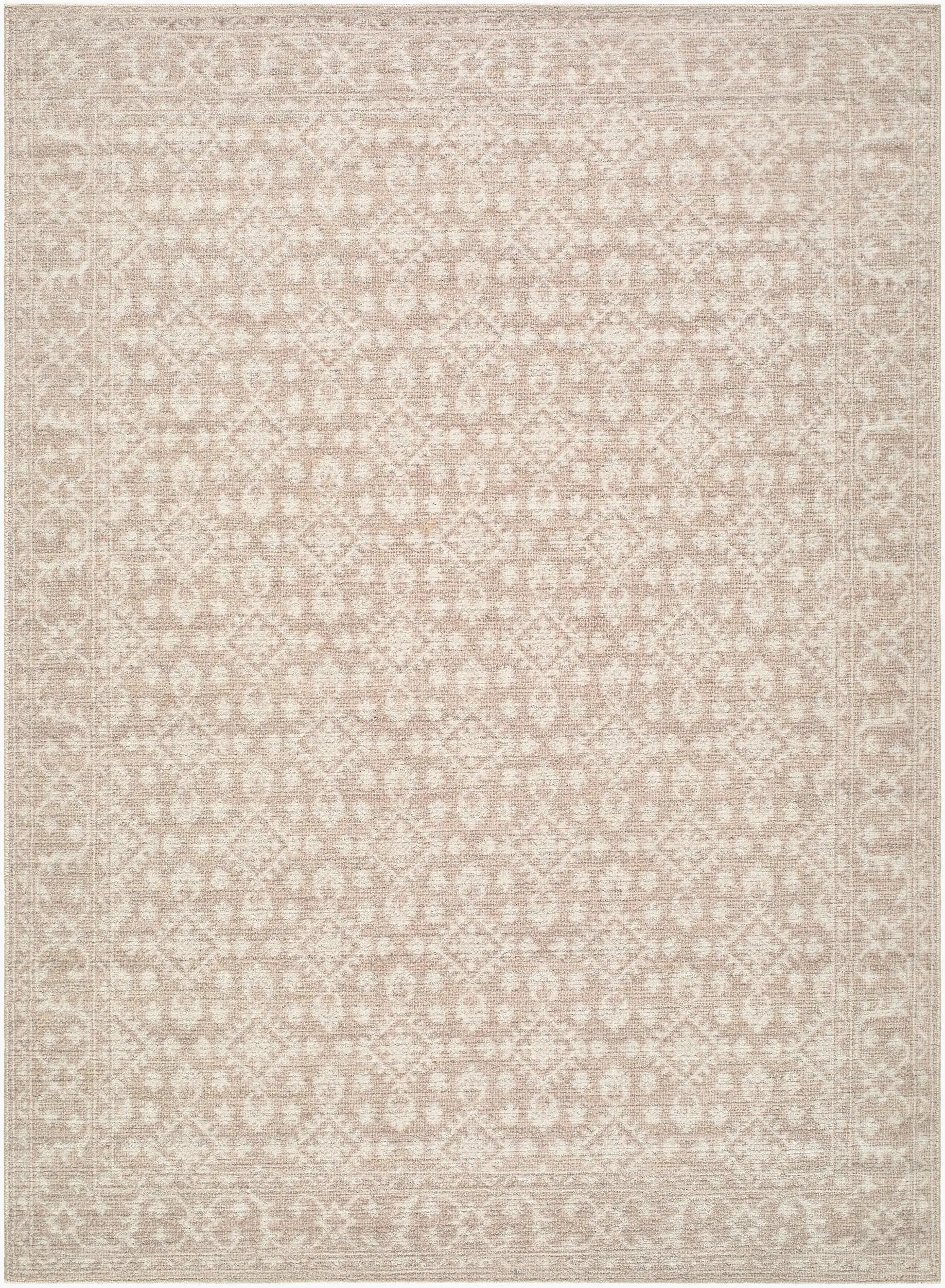 Aram NBAR-2300 Tan Area Rug by Nabela Noor Home x LIVABLISS