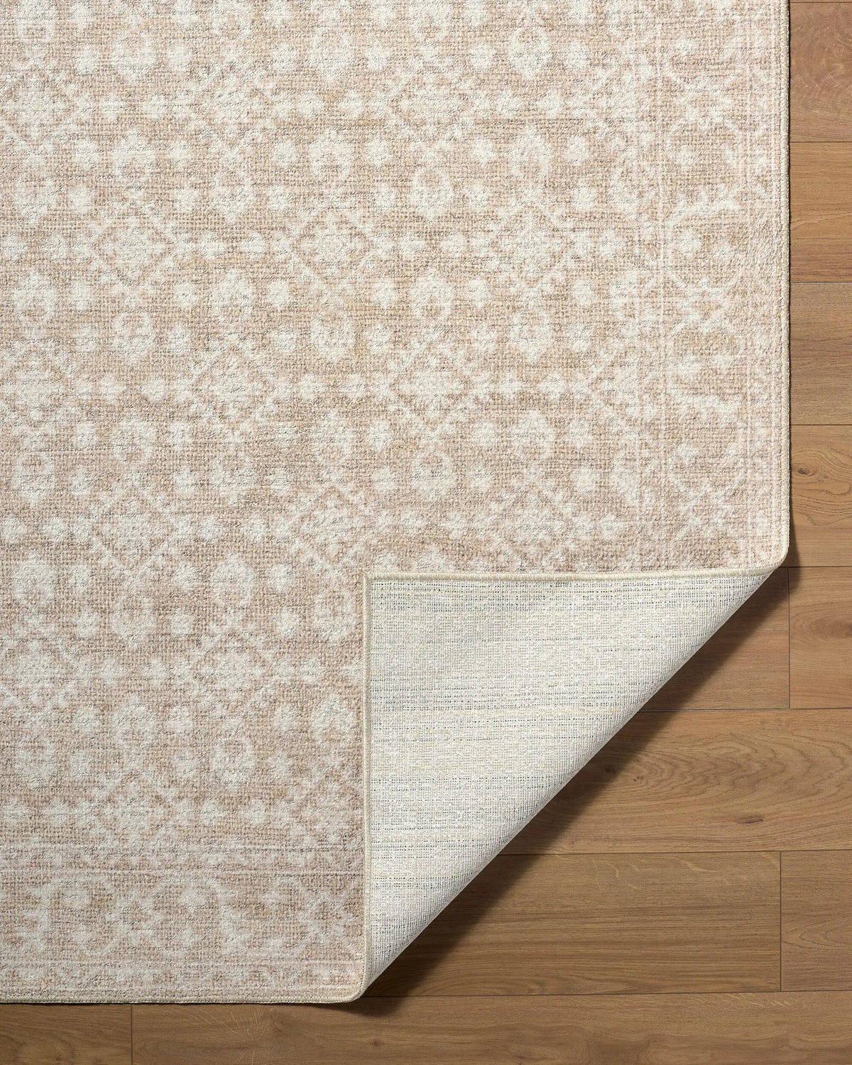 Aram NBAR-2300 Tan Area Rug by Nabela Noor Home x LIVABLISS