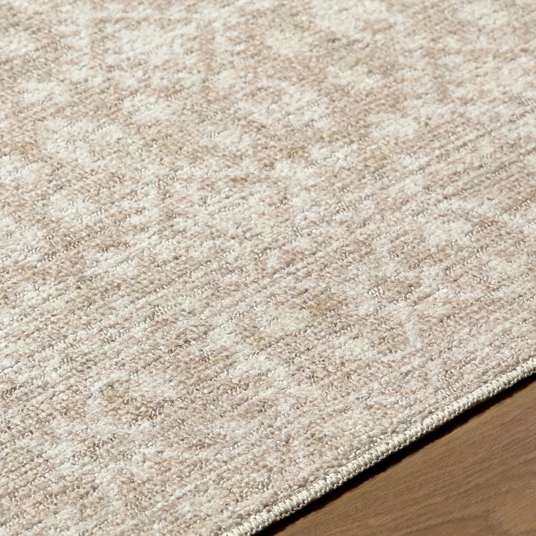Aram NBAR-2300 Tan Area Rug by Nabela Noor Home x LIVABLISS