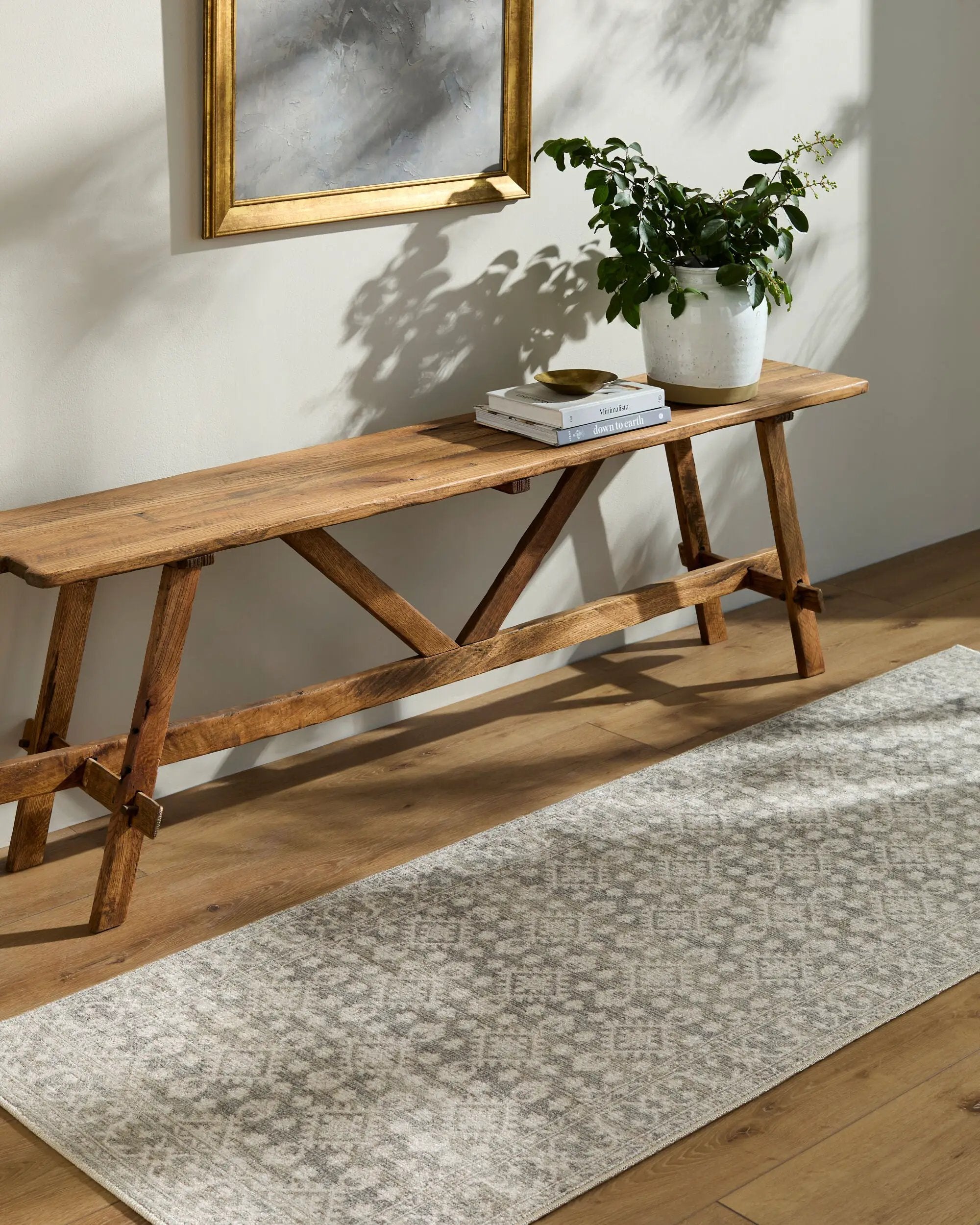 Aram NBAR-2301 Charcoal Area Rug by Nabela Noor Home x LIVABLISS
