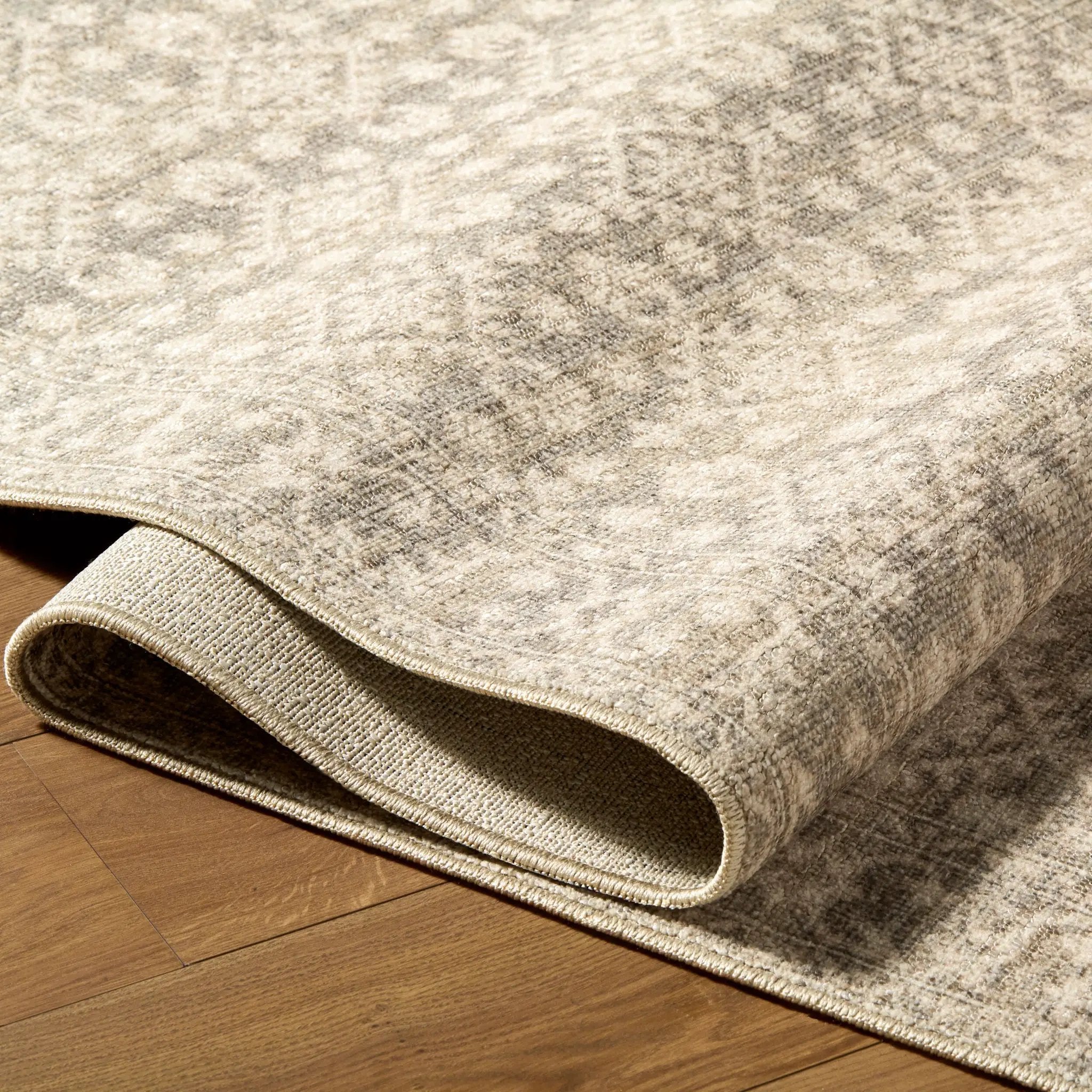 Aram NBAR-2301 Charcoal Area Rug by Nabela Noor Home x LIVABLISS