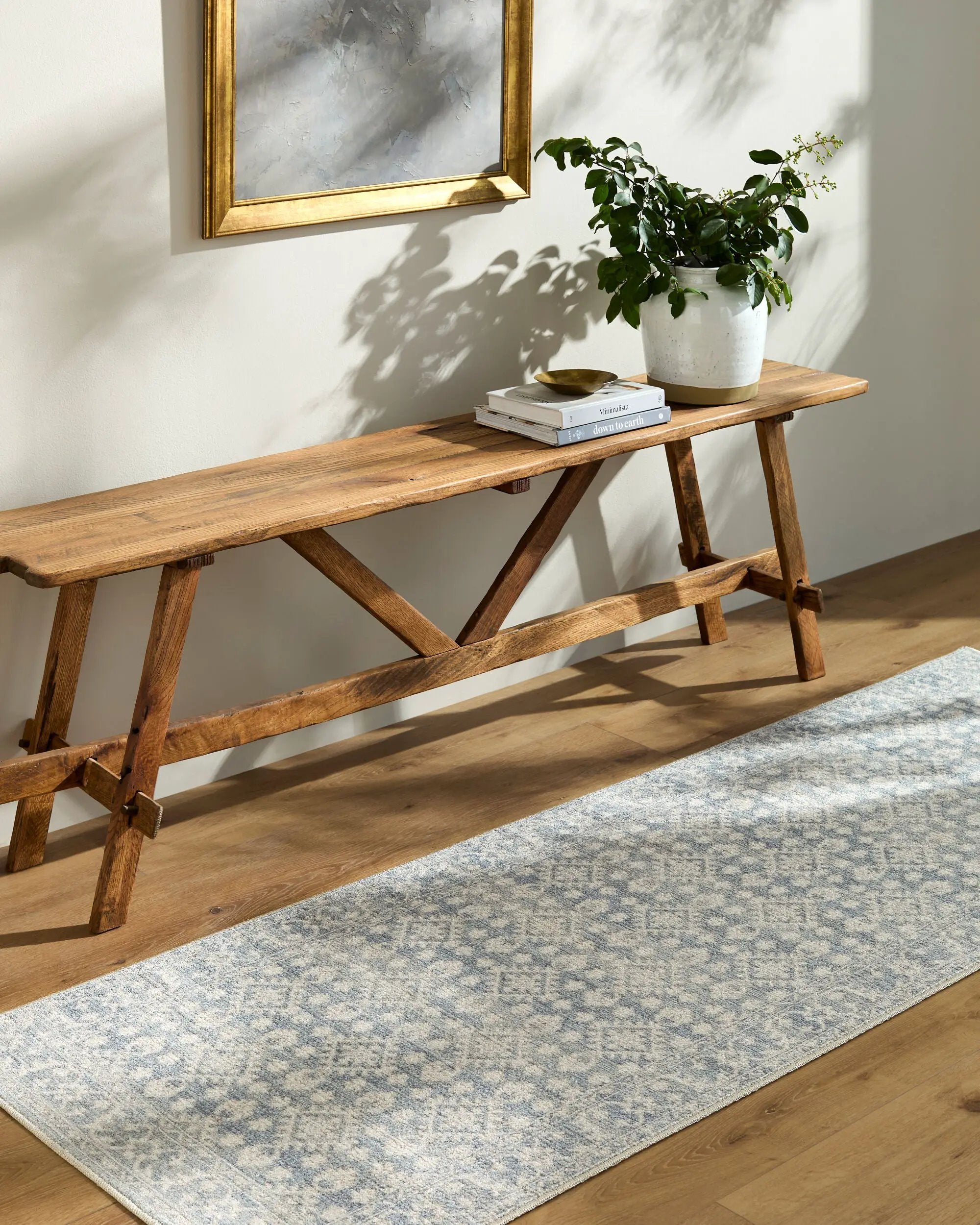 Aram NBAR-2302 Denim Area Rug by Nabela Noor Home x LIVABLISS