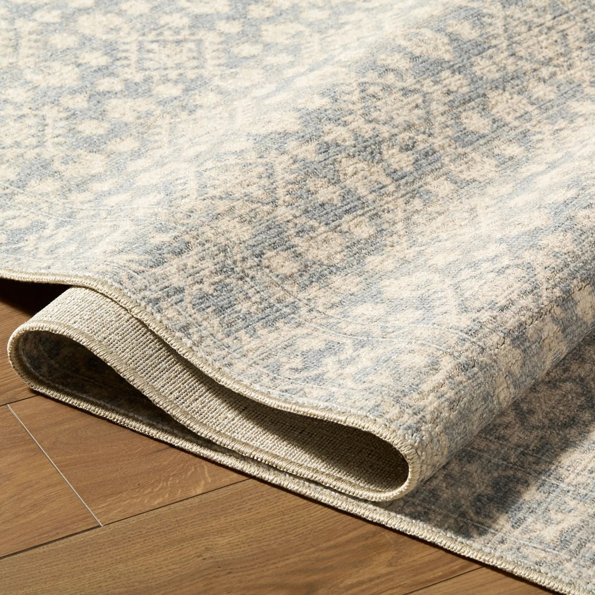 Aram NBAR-2302 Denim Area Rug by Nabela Noor Home x LIVABLISS