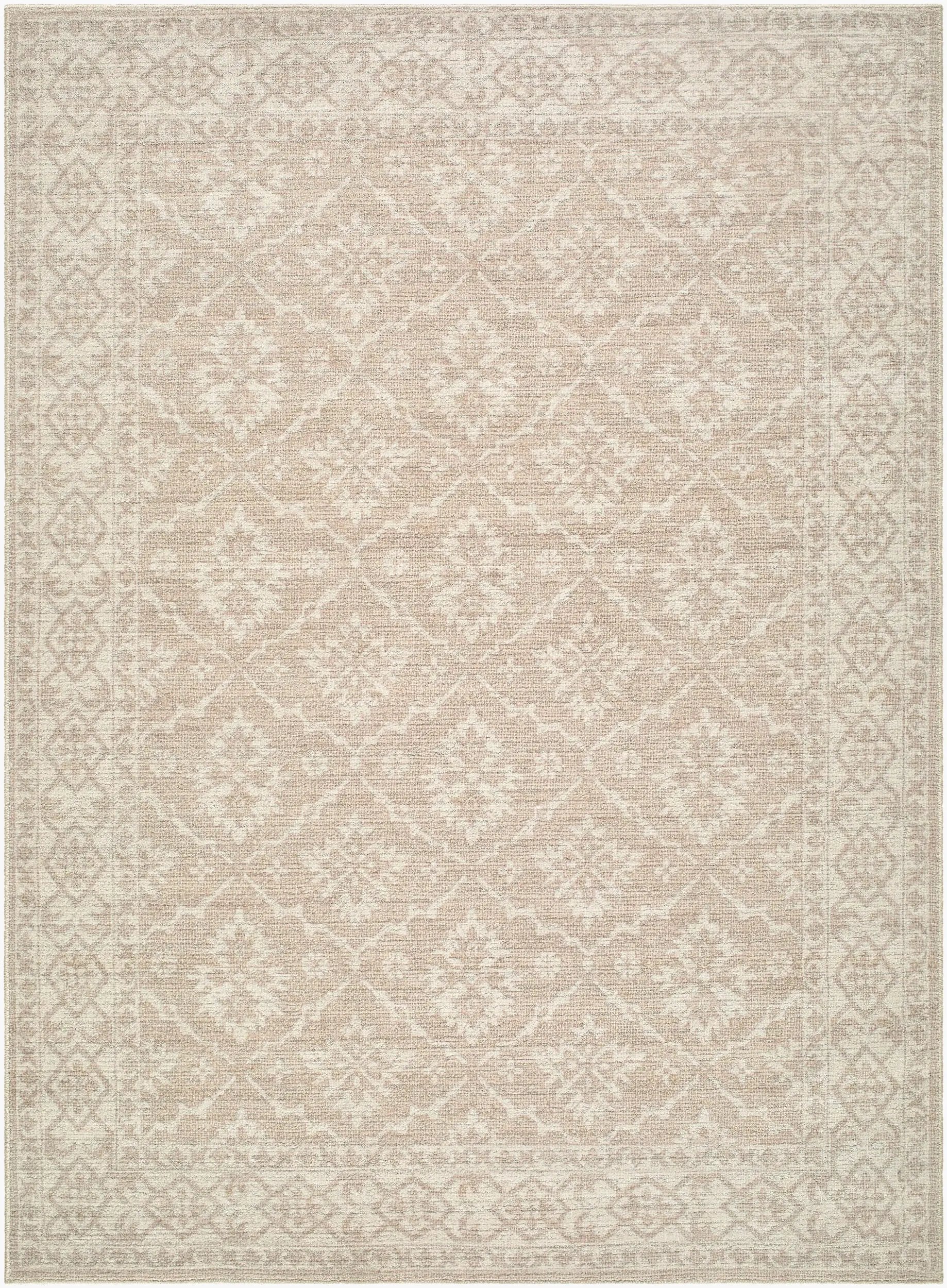Aram NBAR-2303 Tan Area Rug by Nabela Noor Home x LIVABLISS