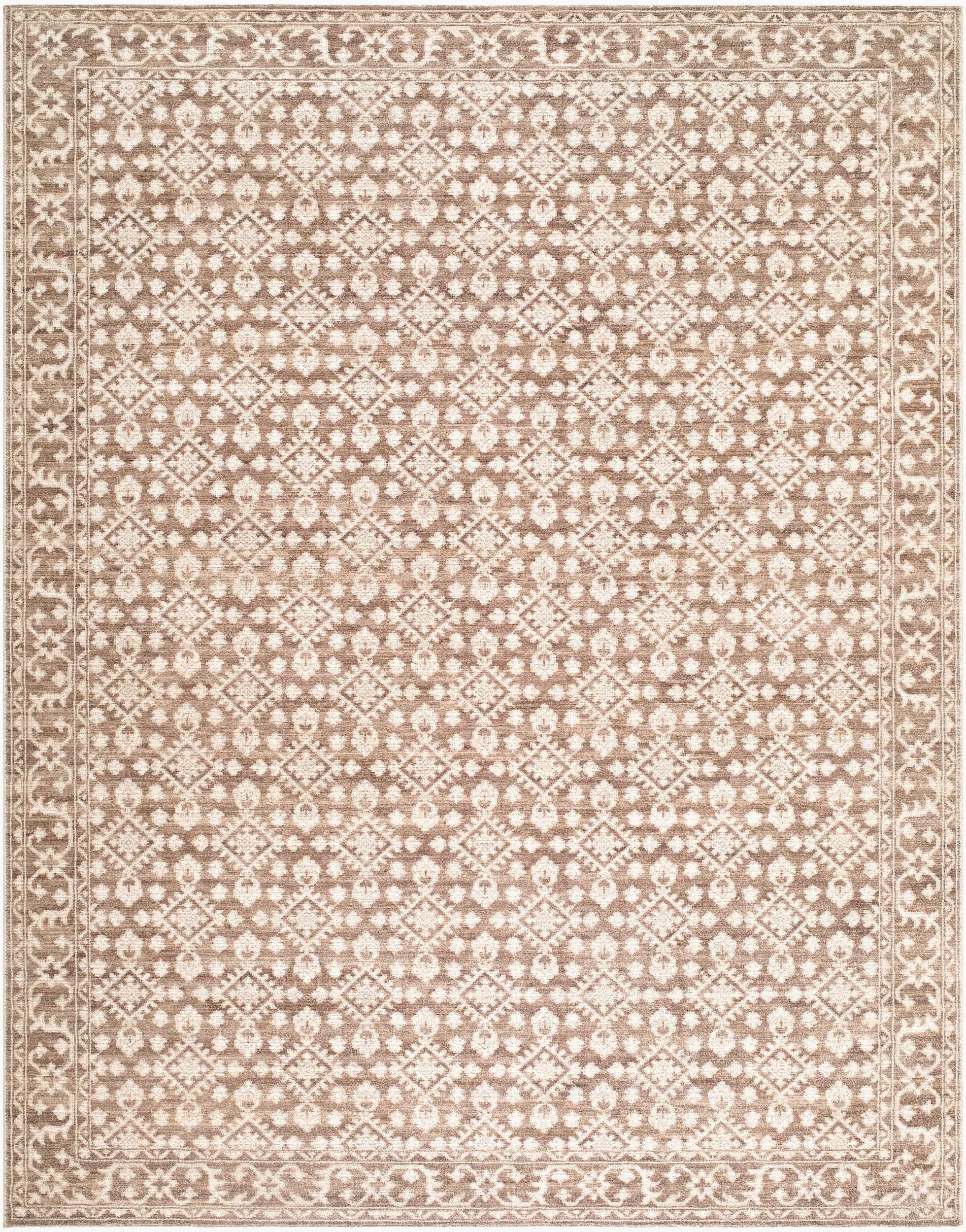 Aram NBAR-2307 Dark Brown Area Rug by Nabela Noor Home x LIVABLISS