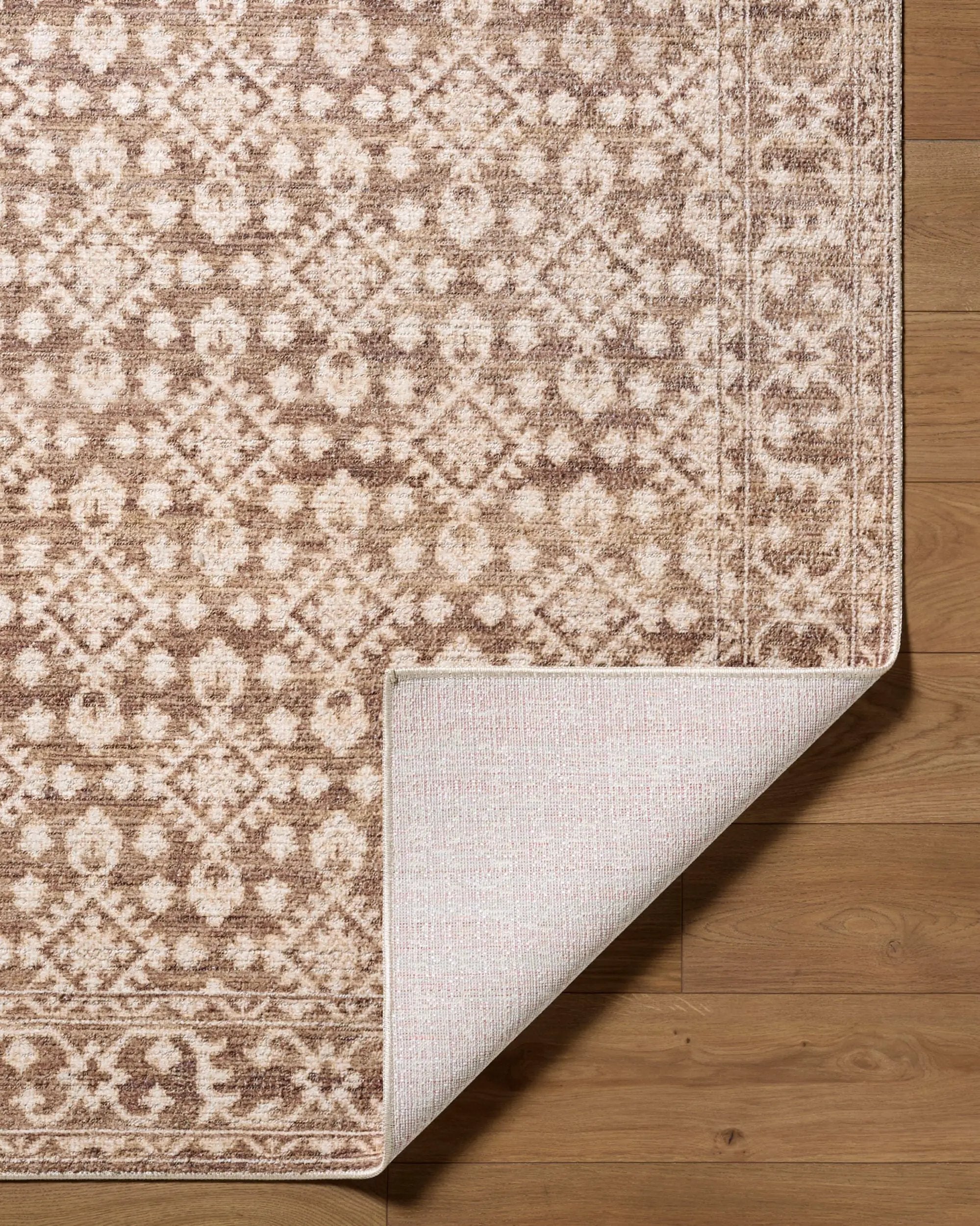 Aram NBAR-2307 Dark Brown Area Rug by Nabela Noor Home x LIVABLISS