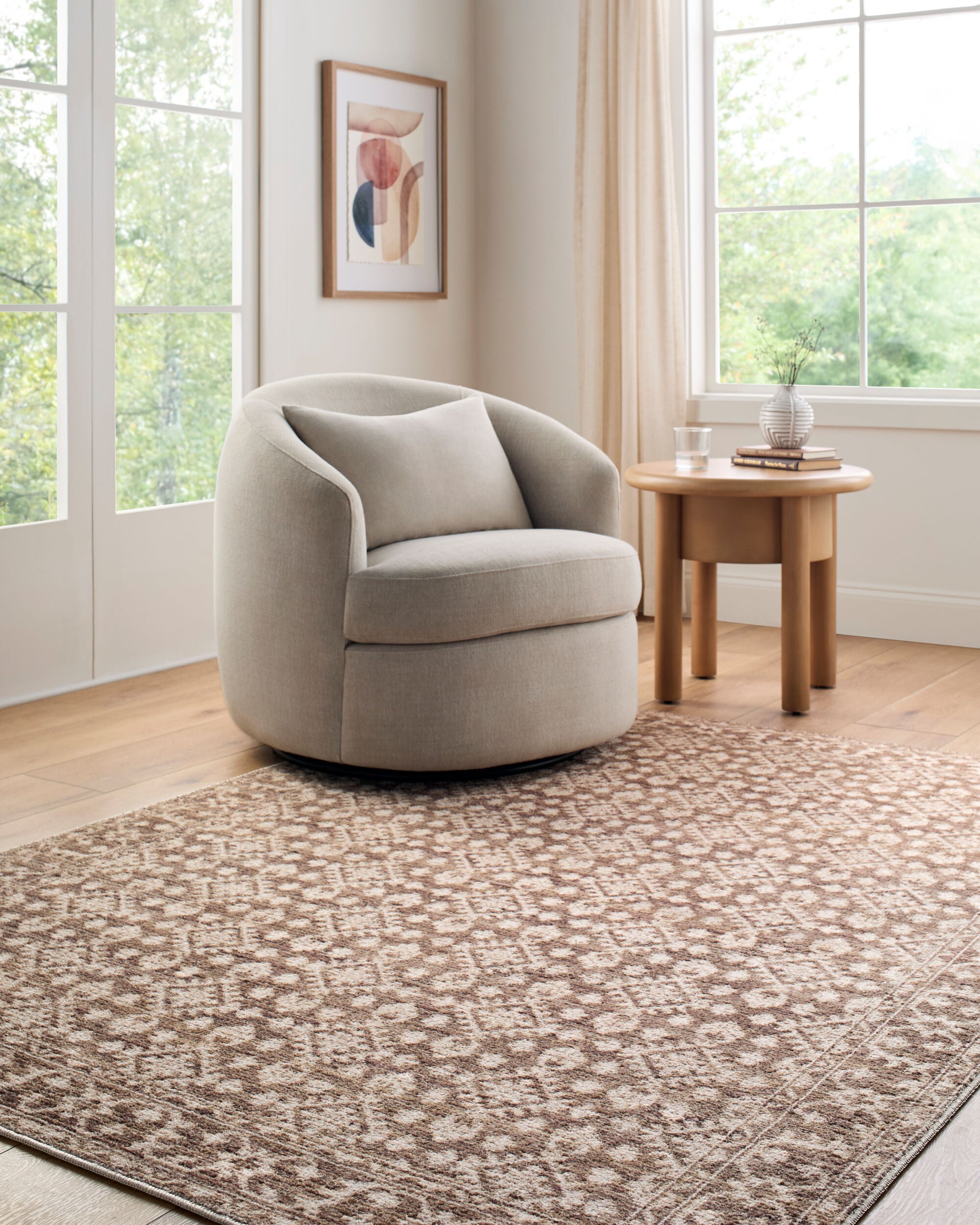 Nabela Noor Home x Livabliss Aram NBAR-2307 Dark Brown Area Rug