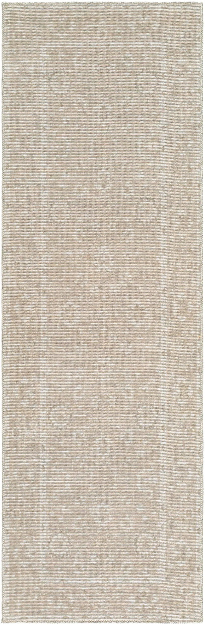 Asha NBAS-2300 Oatmeal Area Rug by Nabela Noor Home x LIVABLISS