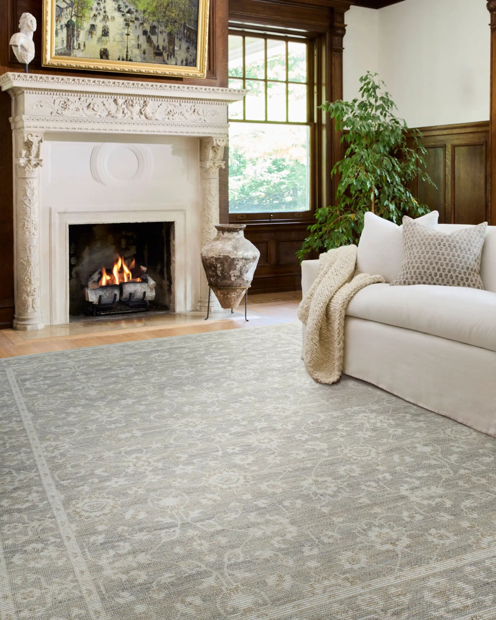 Asha NBAS-2301 Sage Area Rug by Nabela Noor Home x LIVABLISS
