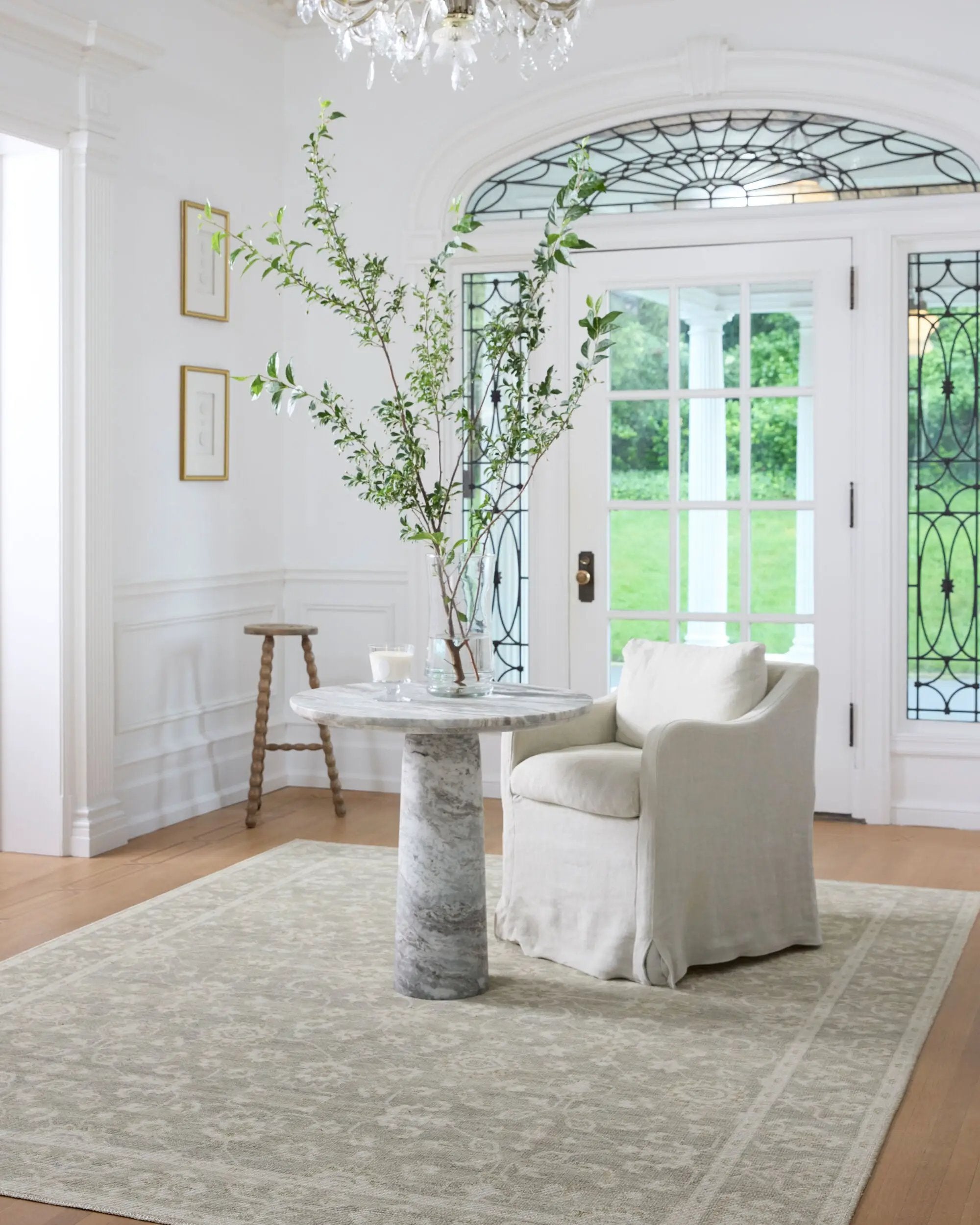 Asha NBAS-2301 Sage Area Rug by Nabela Noor Home x LIVABLISS
