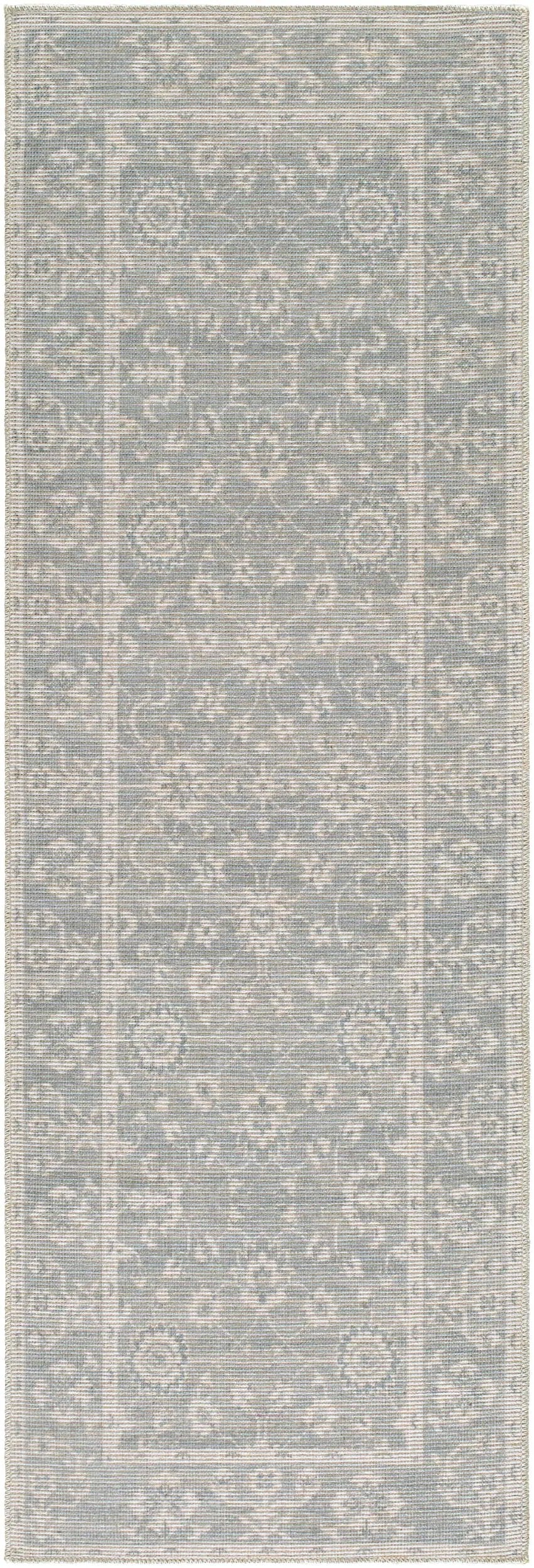 Asha NBAS-2302 Sky Blue Area Rug by Nabela Noor Home x LIVABLISS