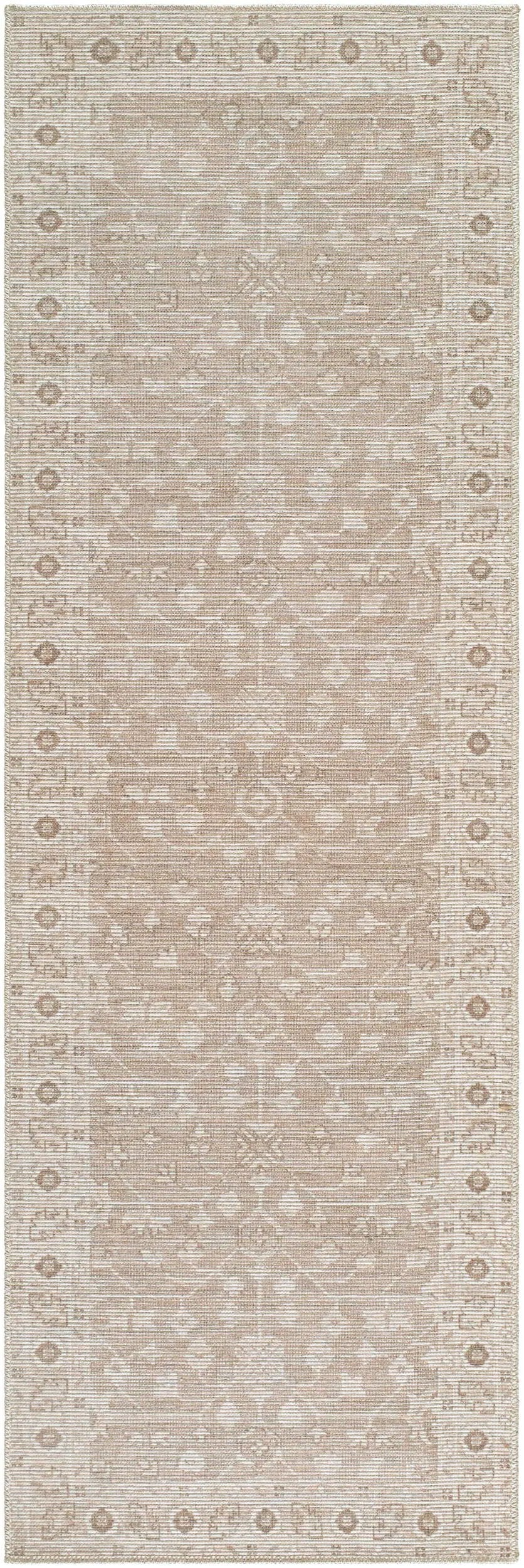 Asha NBAS-2303 Taupe Area Rug by Nabela Noor Home x LIVABLISS