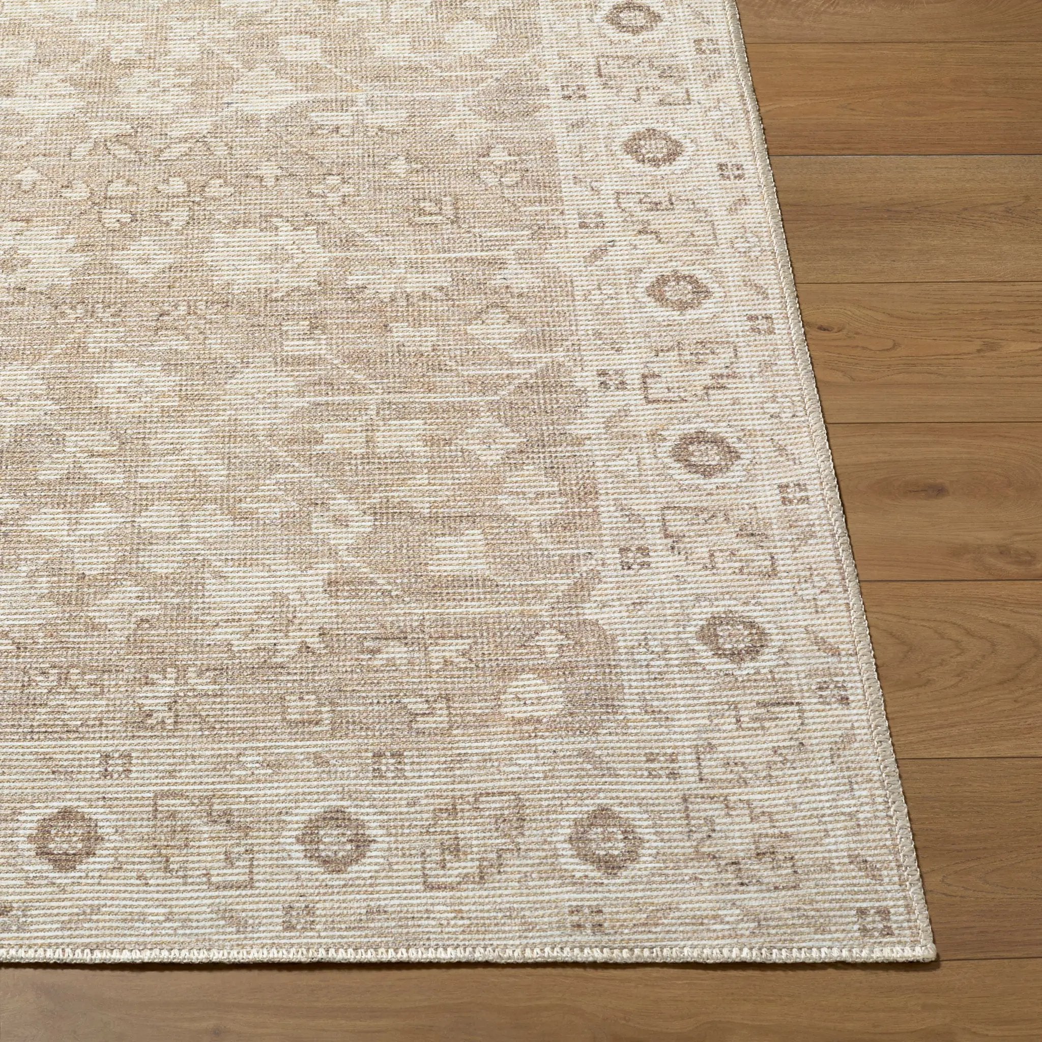 Asha NBAS-2303 Taupe Area Rug by Nabela Noor Home x LIVABLISS