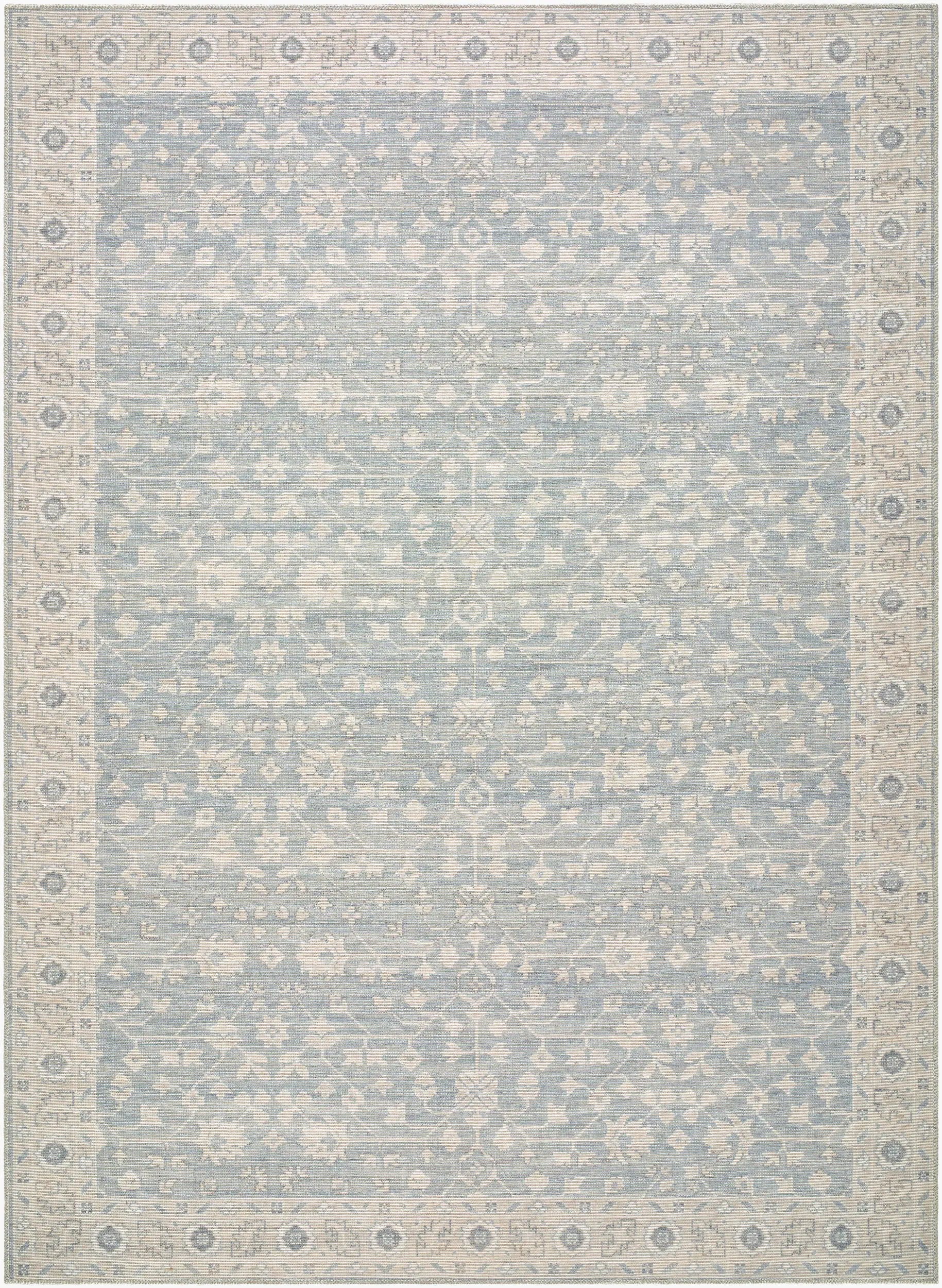 Asha NBAS-2304 Sky Blue Area Rug by Nabela Noor Home x LIVABLISS