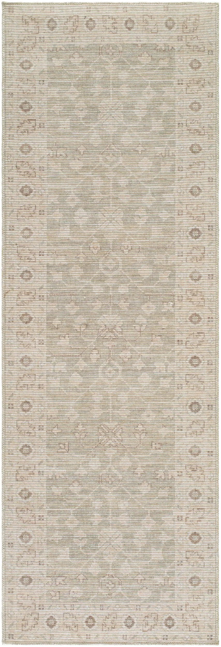Asha NBAS-2305 Sage Area Rug by Nabela Noor Home x LIVABLISS