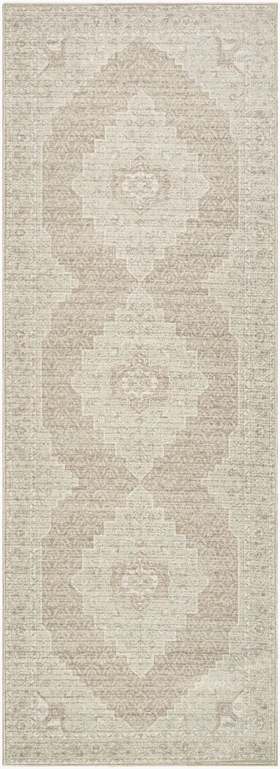 Athiyo NBAT-2300 Tan Area Rug by Nabela Noor Home x LIVABLISS