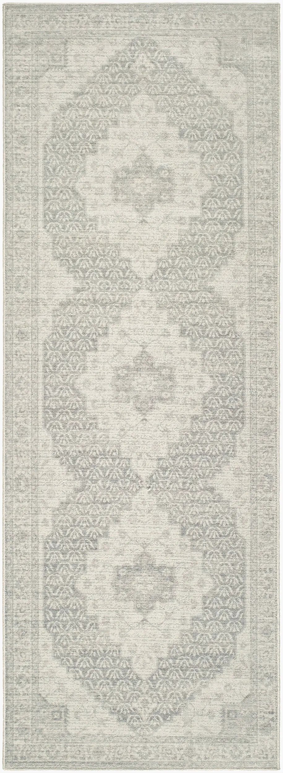 Athiyo NBAT-2301 Gray Area Rug by Nabela Noor Home x LIVABLISS