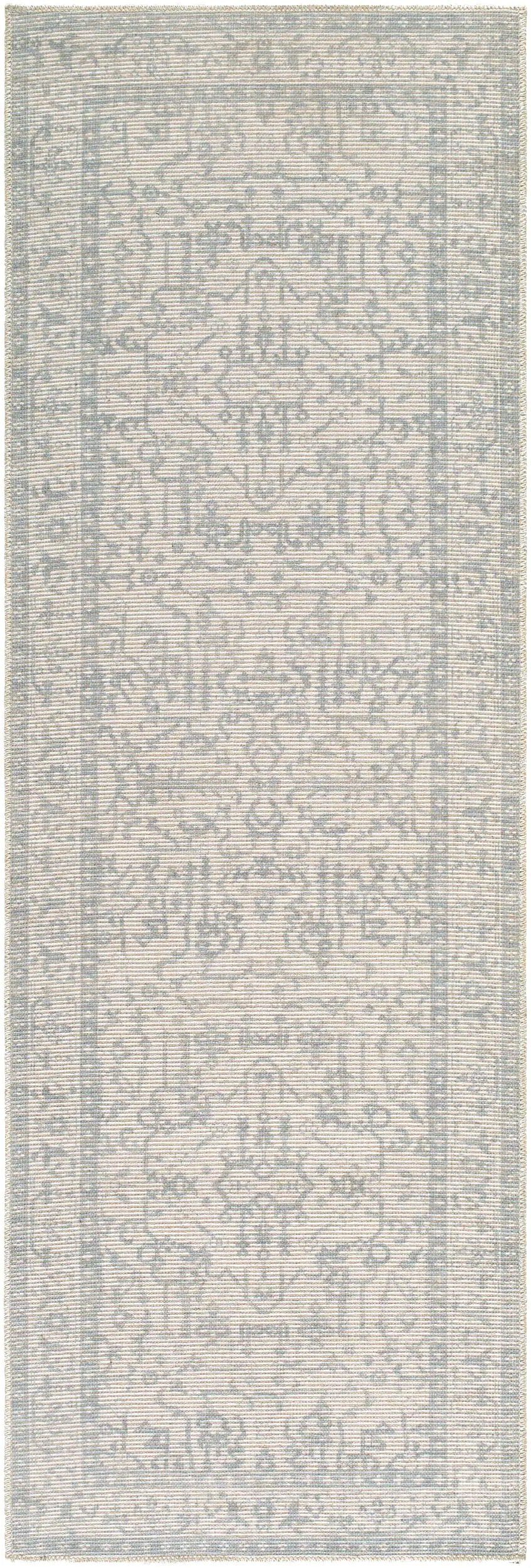 Athiyo NBAT-2304 Sky Blue Area Rug by Nabela Noor Home x LIVABLISS