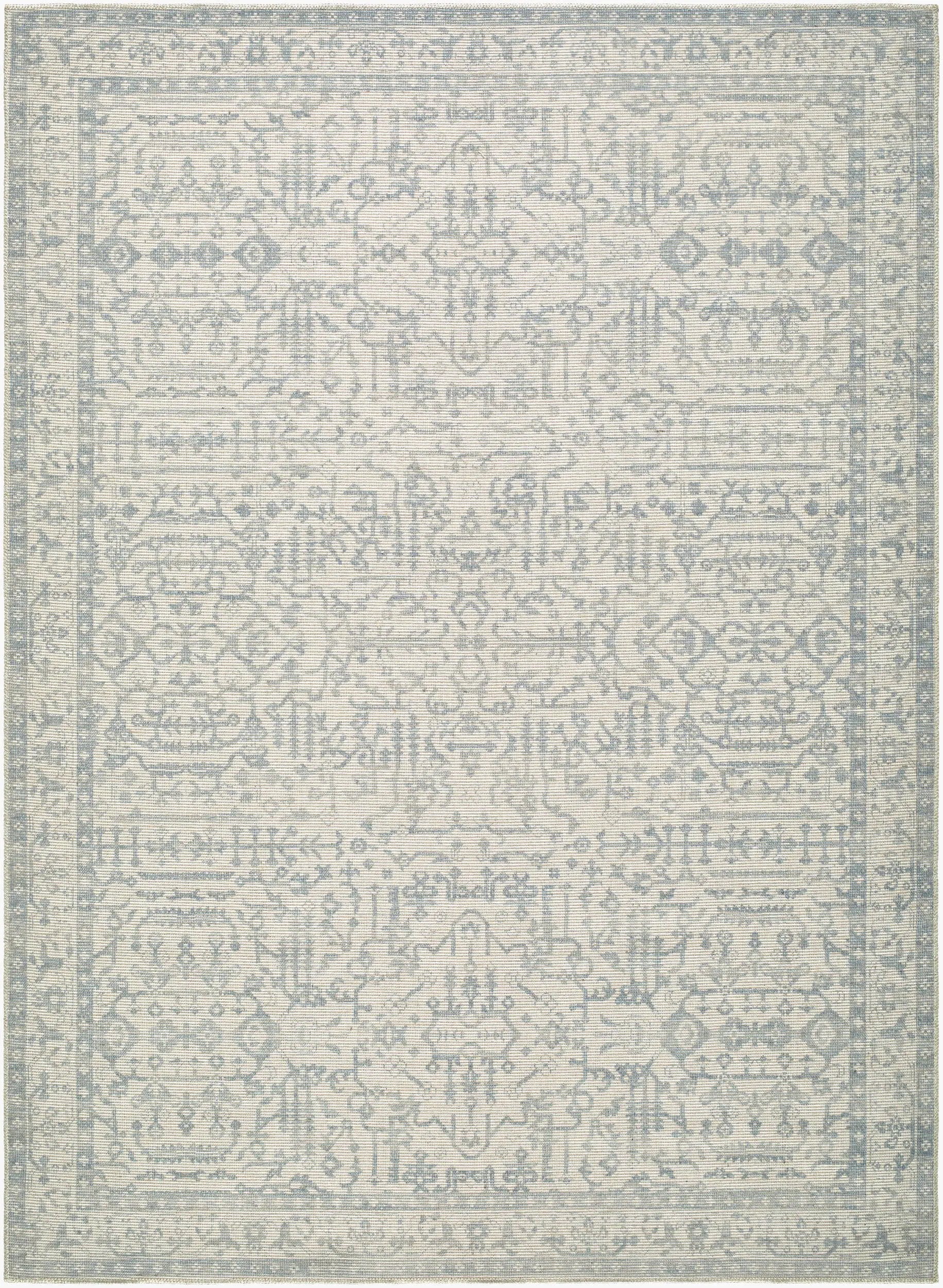 Athiyo NBAT-2304 Sky Blue Area Rug by Nabela Noor Home x LIVABLISS