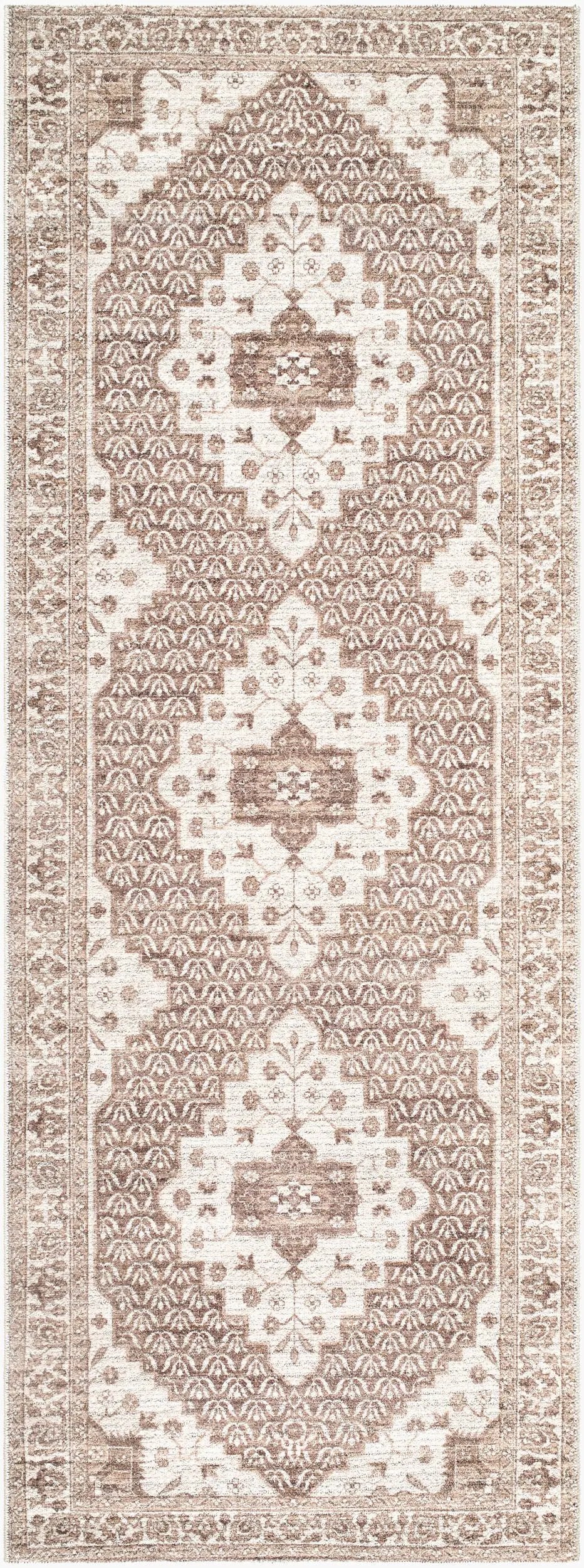 Athiyo NBAT-2305 Dark Brown Area Rug by Nabela Noor Home x LIVABLISS