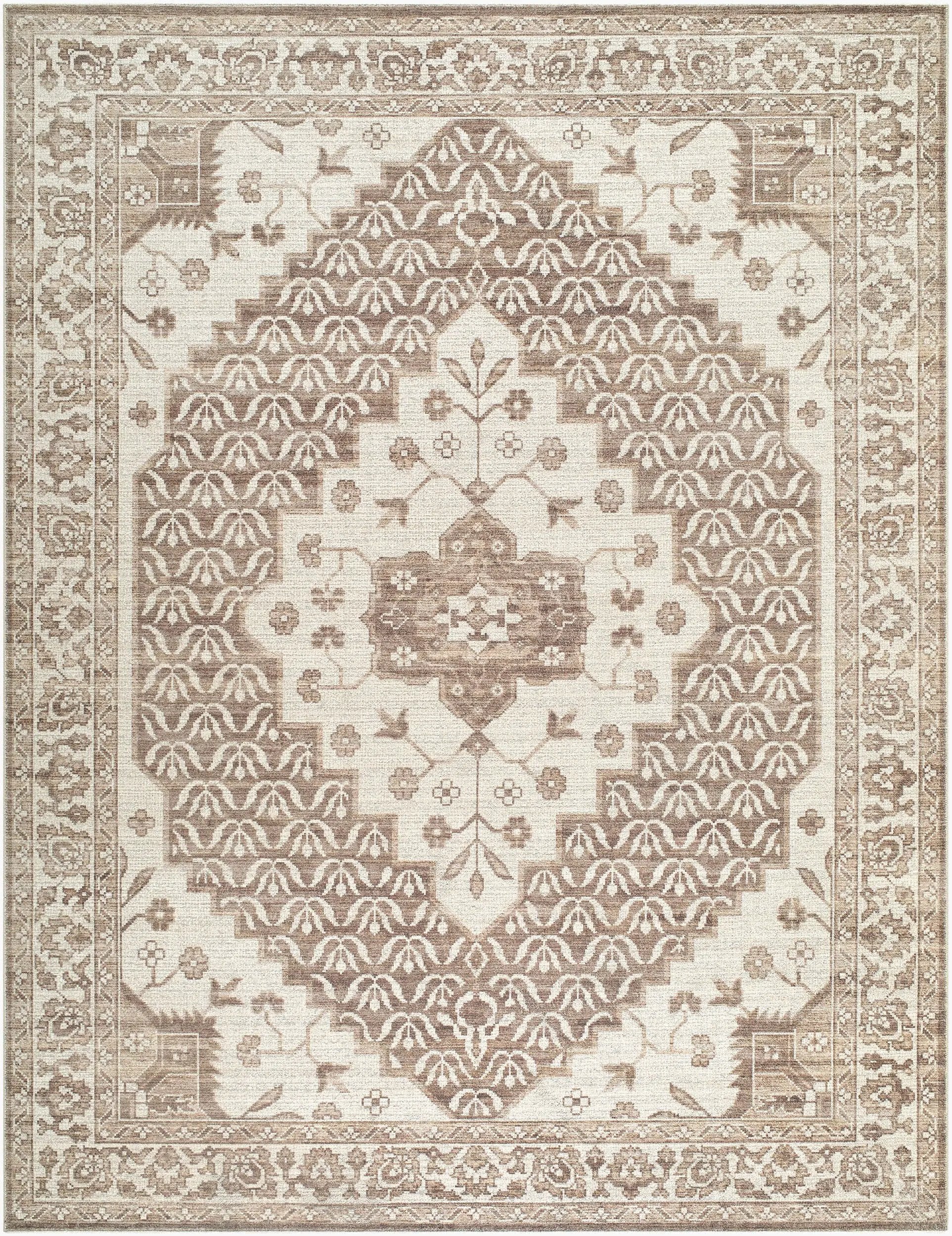 Athiyo NBAT-2305 Dark Brown Area Rug by Nabela Noor Home x LIVABLISS