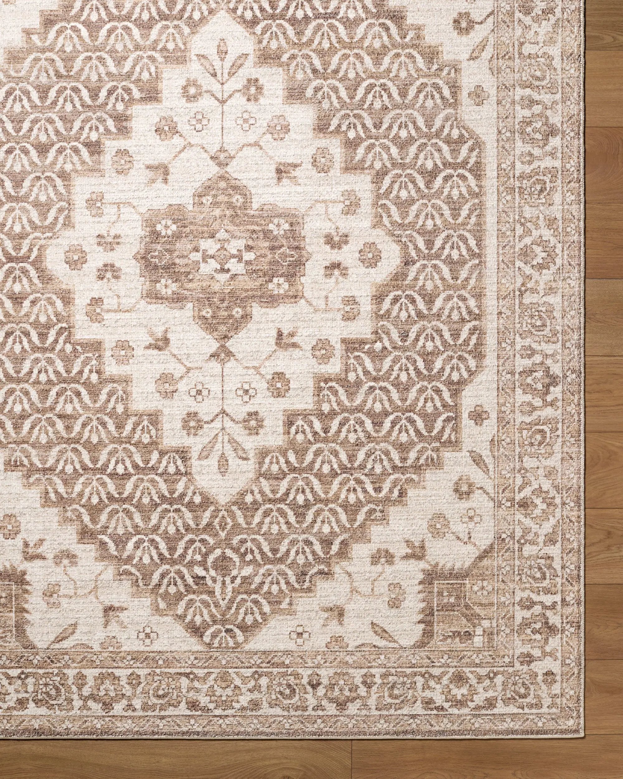 Athiyo NBAT-2305 Dark Brown Area Rug by Nabela Noor Home x LIVABLISS