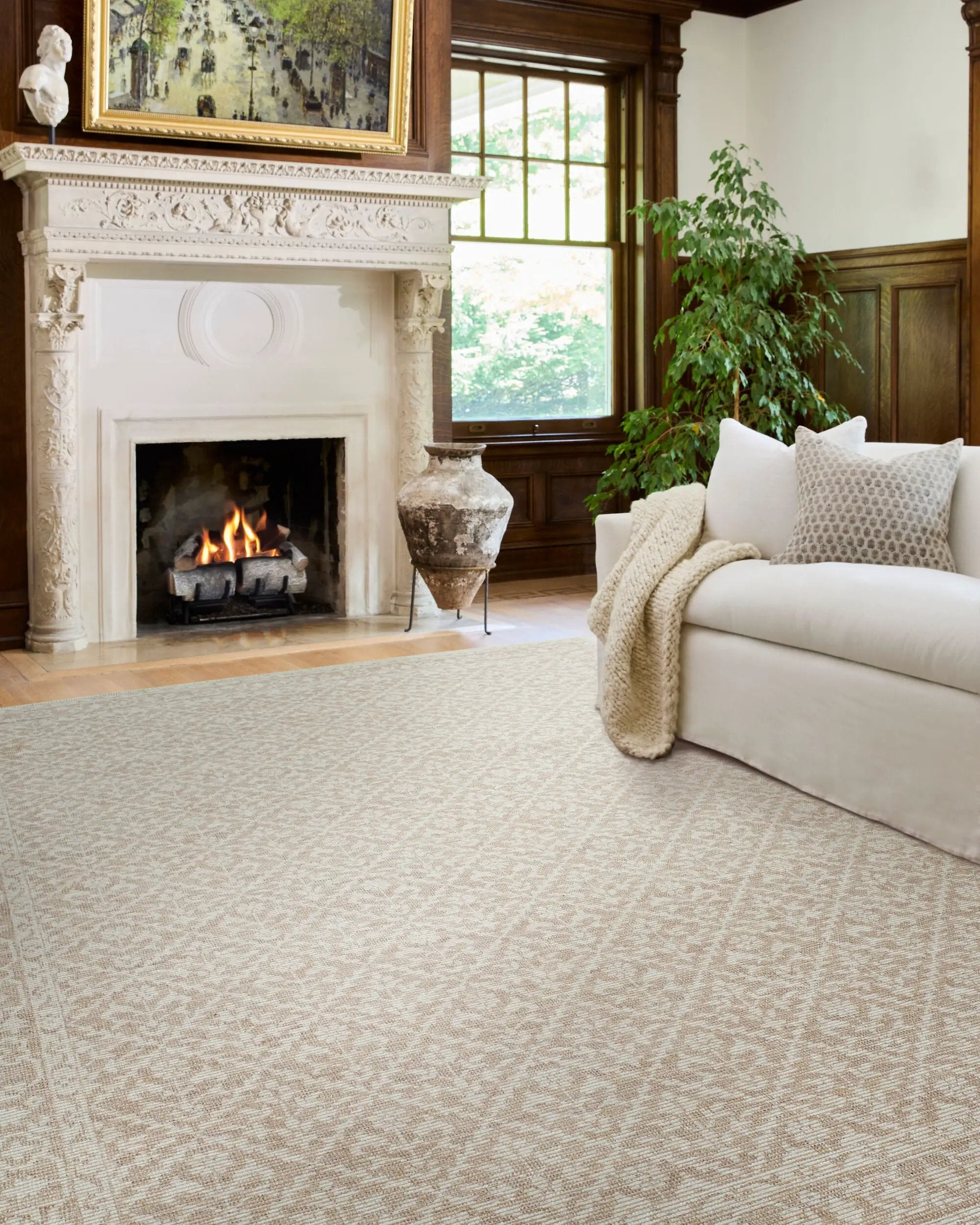 Maan NBMA-2300 Oatmeal Area Rug by Nabela Noor Home x LIVABLISS