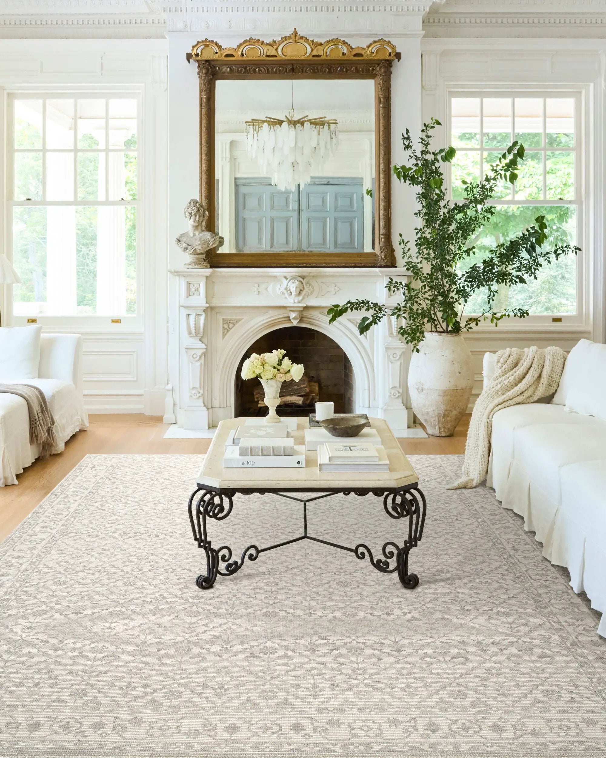 Maan NBMA-2301 Gray Area Rug by Nabela Noor Home x LIVABLISS