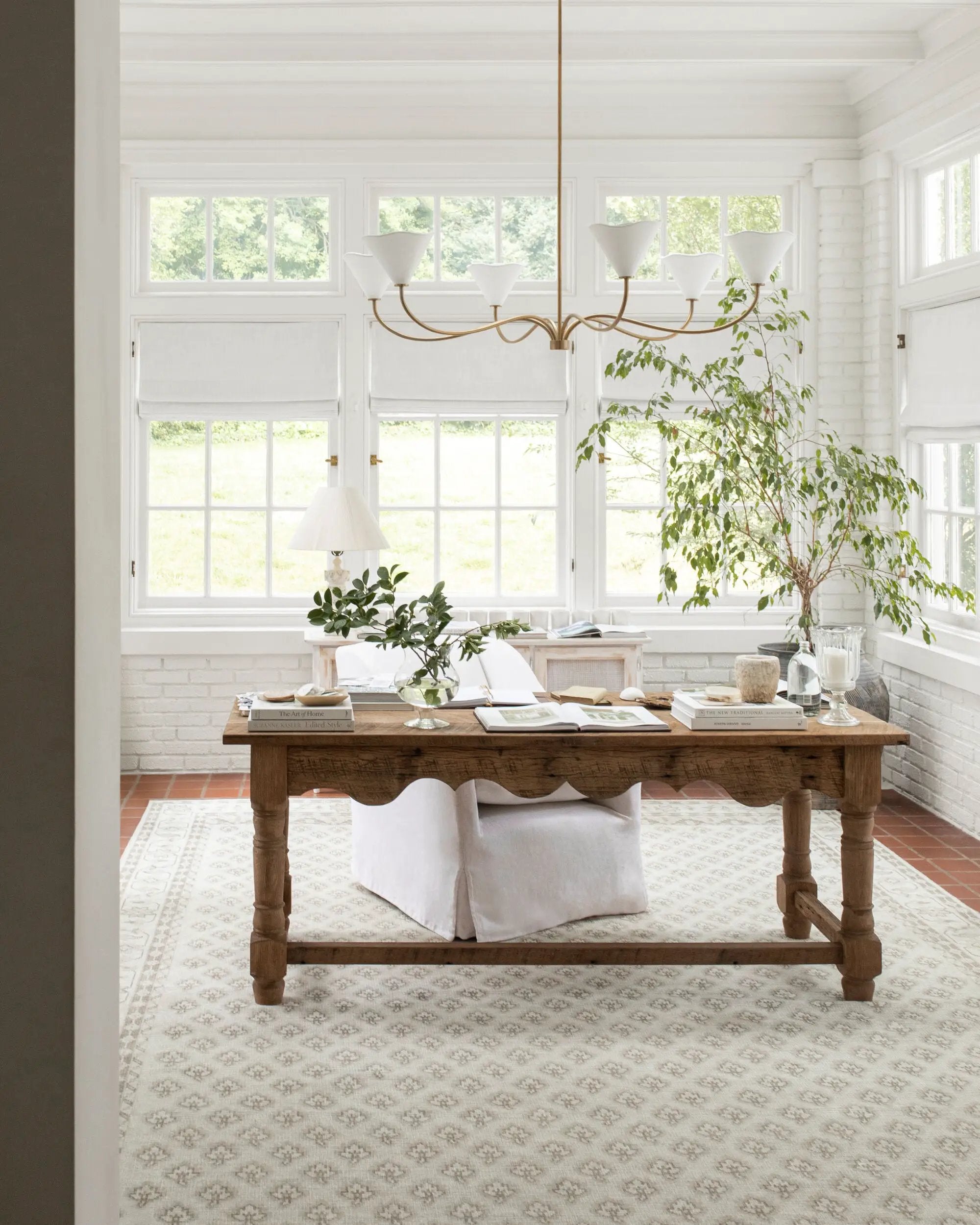Shanti NBSH-2301 Off-White Area Rug by Nabela Noor Home x LIVABLISS